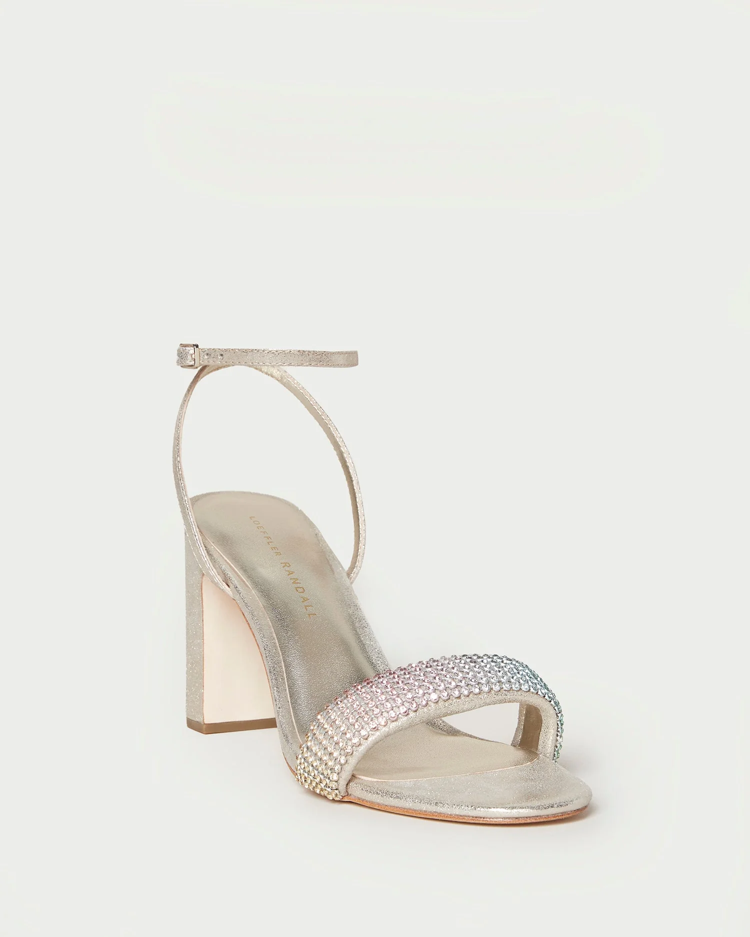 High Heel Ankle Wrap Sandal | Rainbow