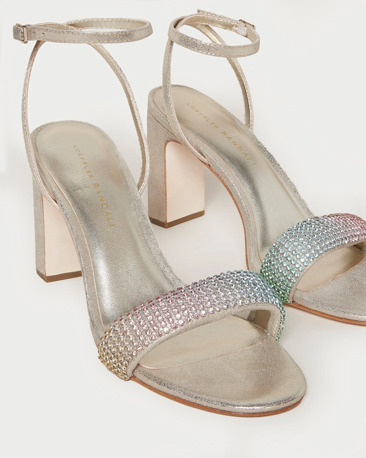 High Heel Ankle Wrap Sandal | Rainbow - Image 3
