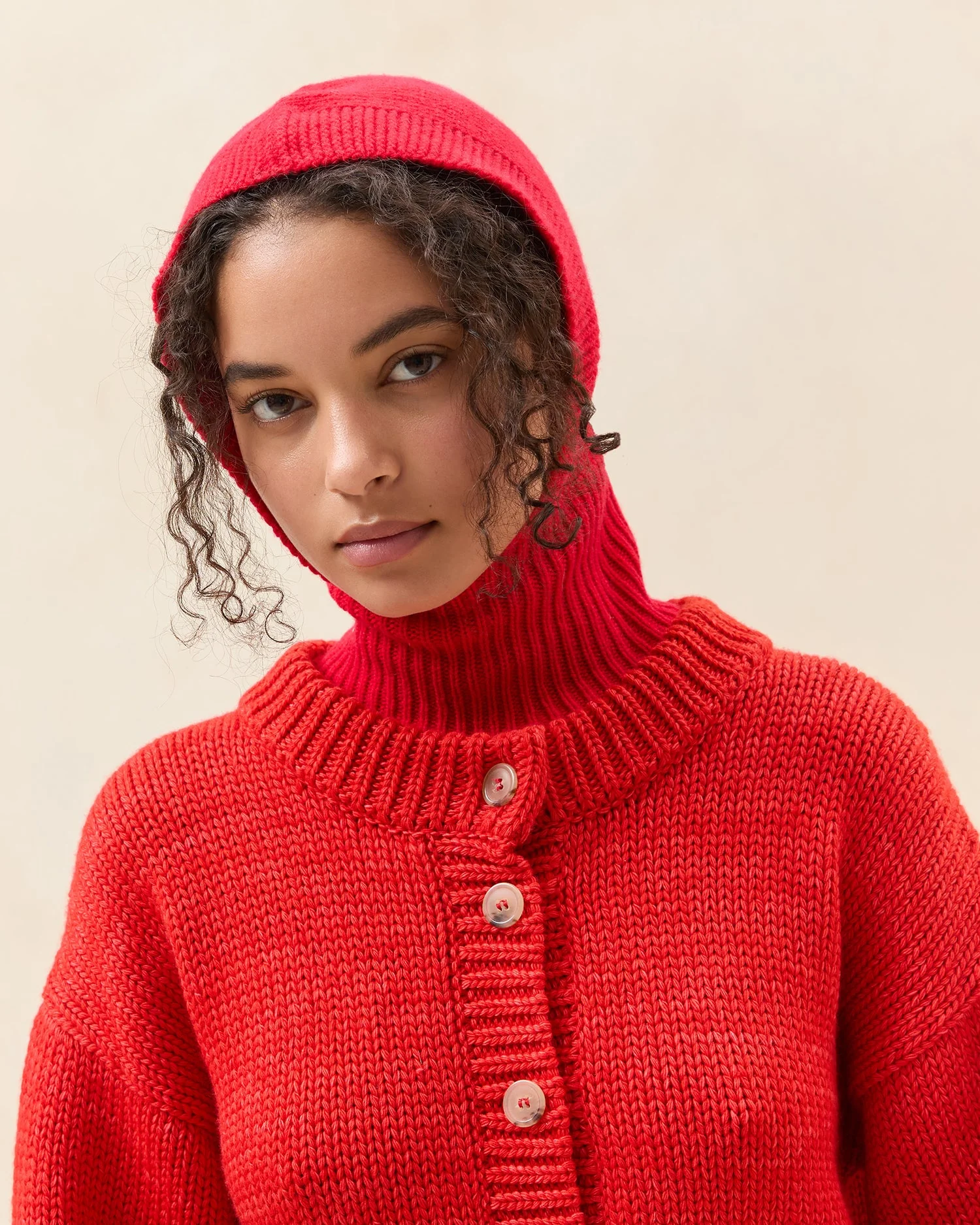 Jimi Cashmere Balaclava | Red - Image 3