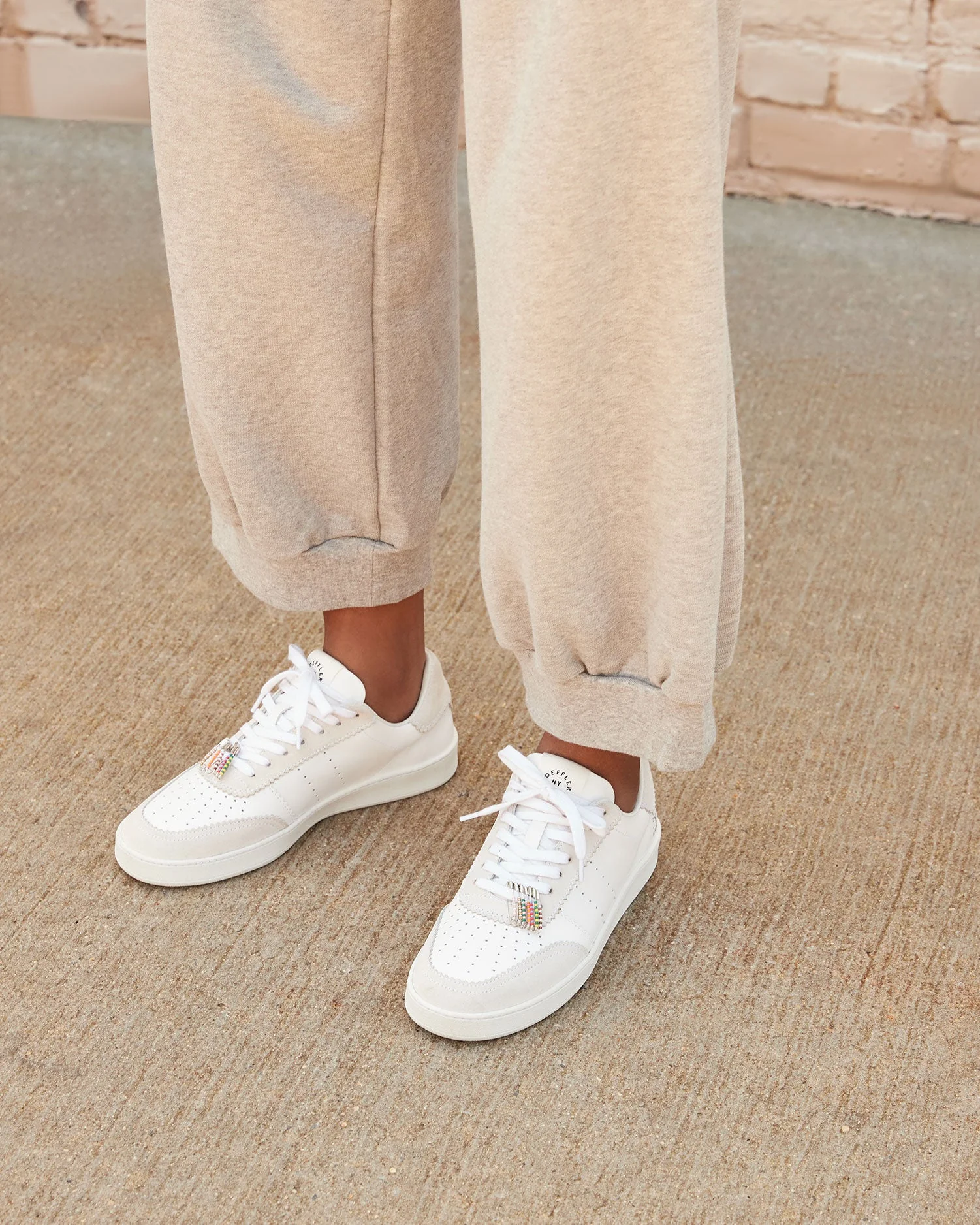Keeley Beaded Pin Sneaker | White - Image 5