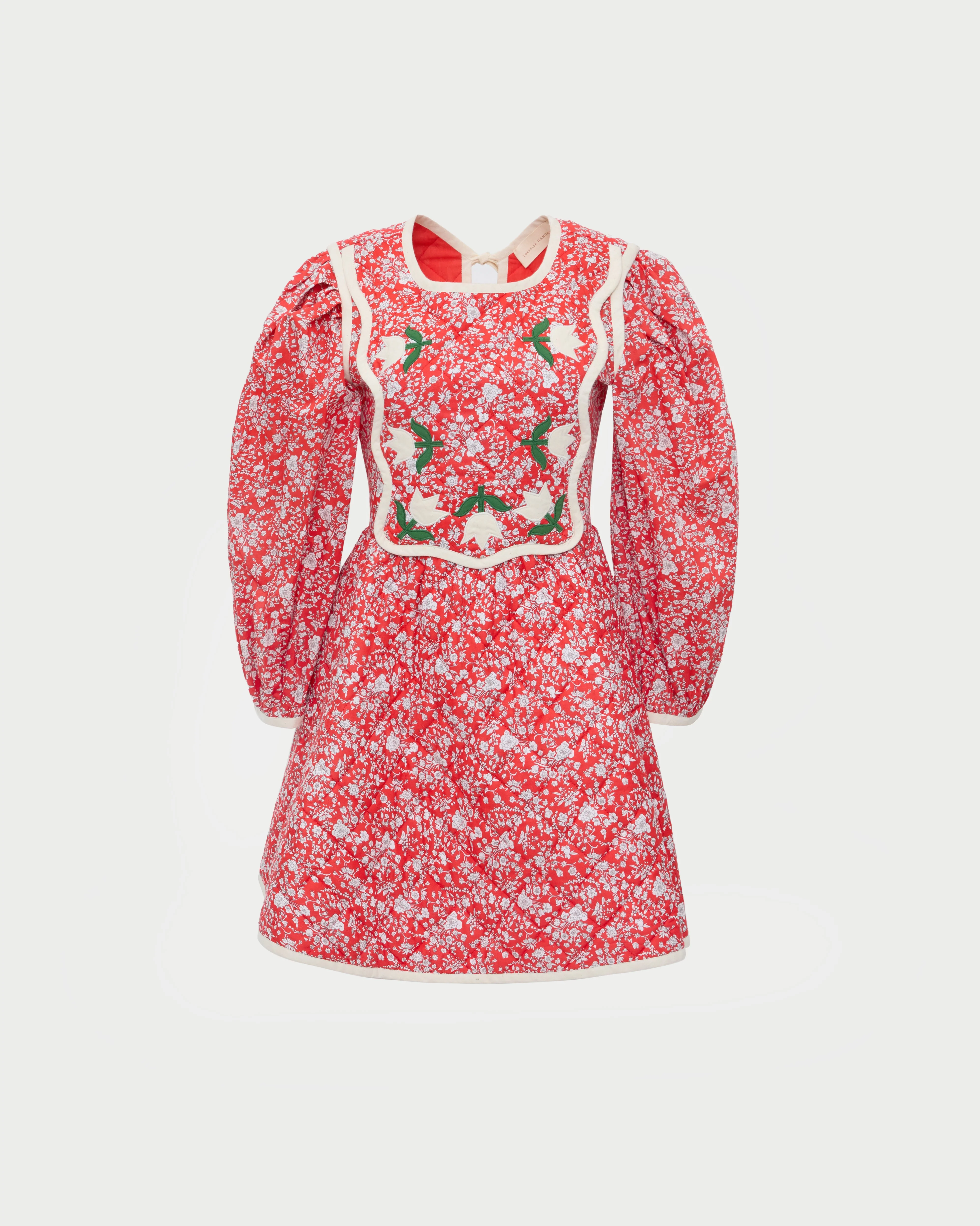 Laney Short Dress | Red Floral - Image 2