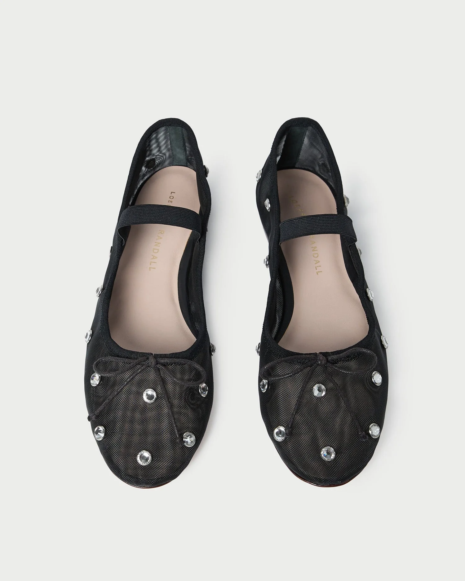 Leonie Ballet Flat | Black/Crystal