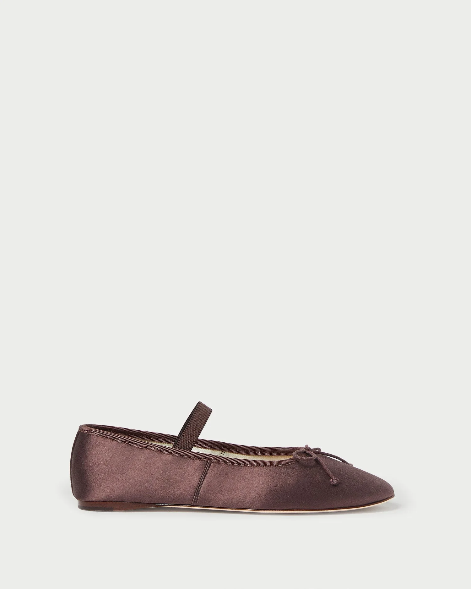 Leonie Ballet Flat | Chocolate Satin