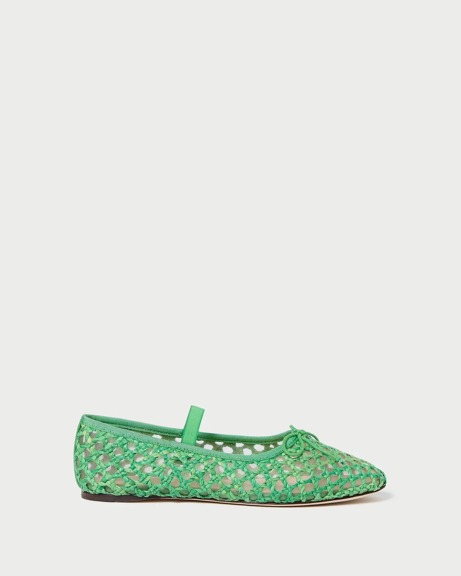 Leonie Crochet Ballet Flat | Green