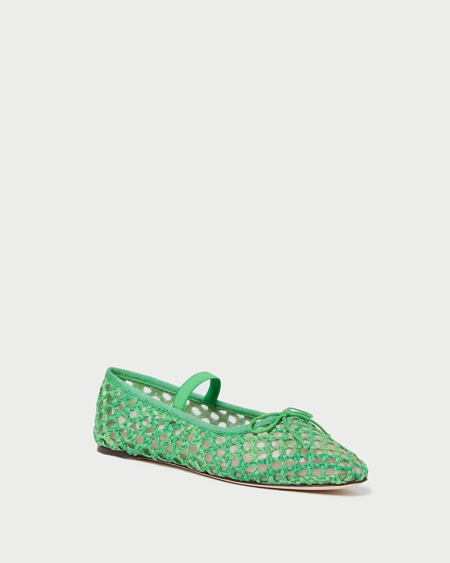 Leonie Crochet Ballet Flat | Green - Image 2