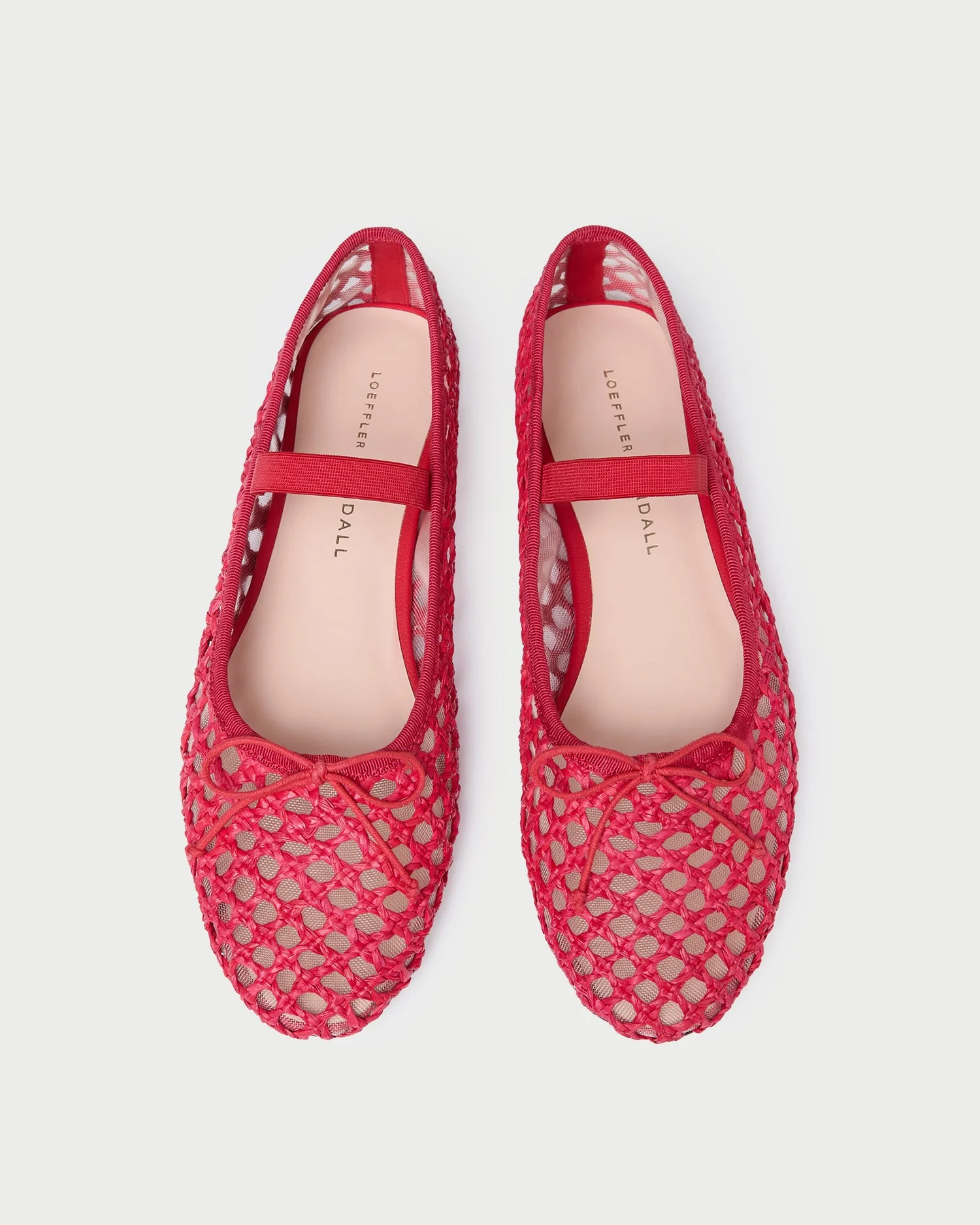 Leonie Crochet Ballet Flat | Red