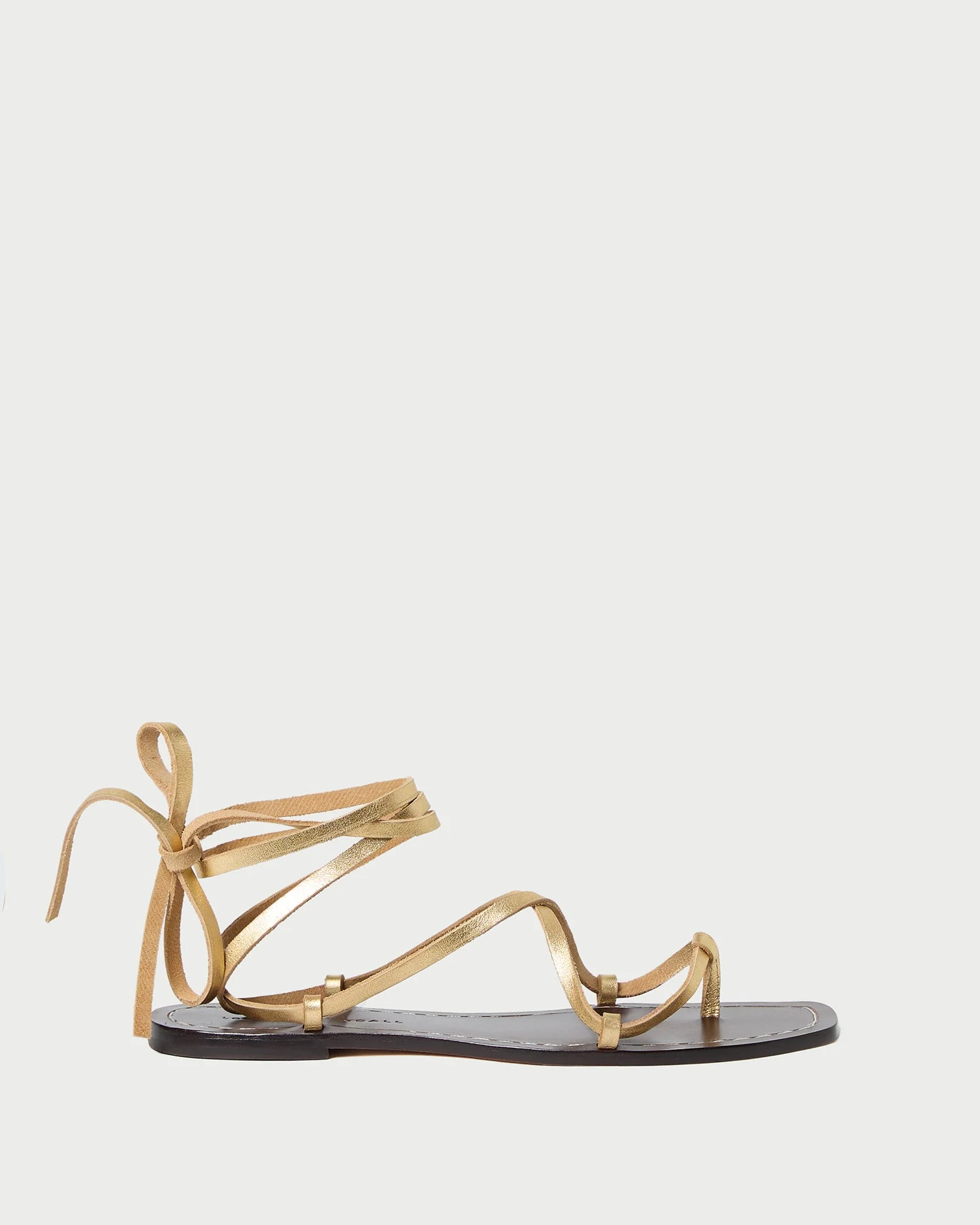 Lianna Lace-Up Sandal | Gold/Espresso - Image 4