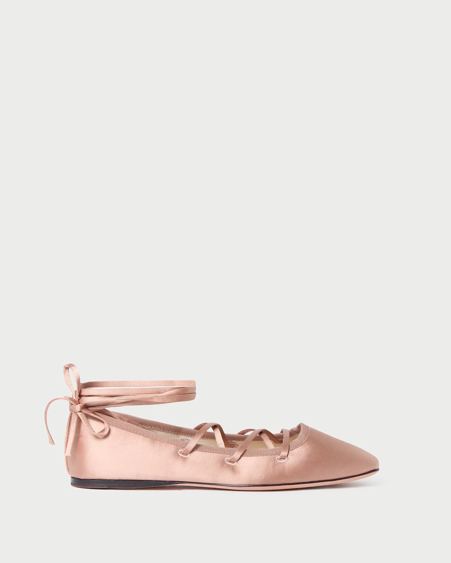 Louisa Lace-Up Ballet Flat | Blush - Image 3