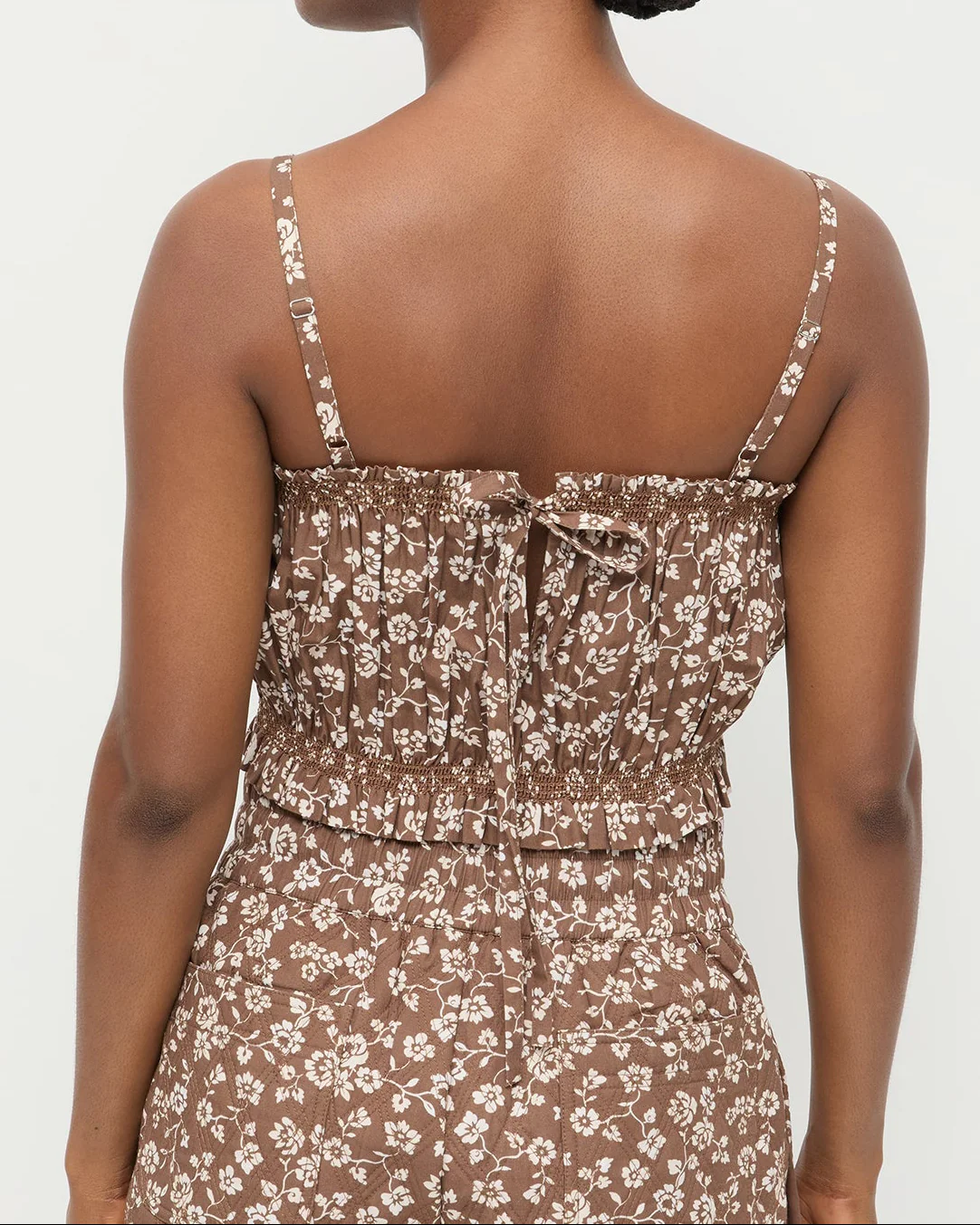 Maggie Camisole | Brown/Cream - Image 3