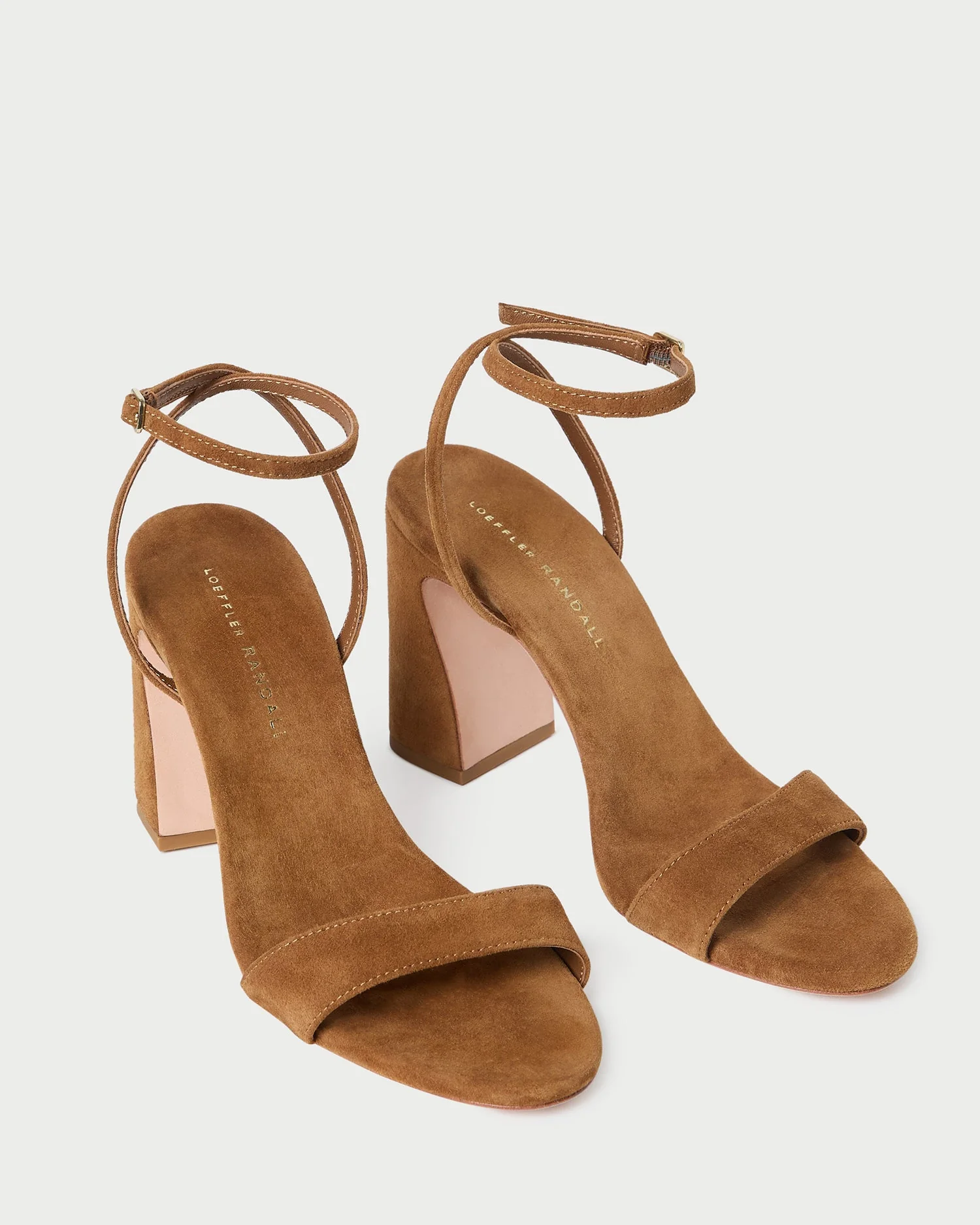 Malia Suede Curved-Heel Sandal | Cacao - Image 3