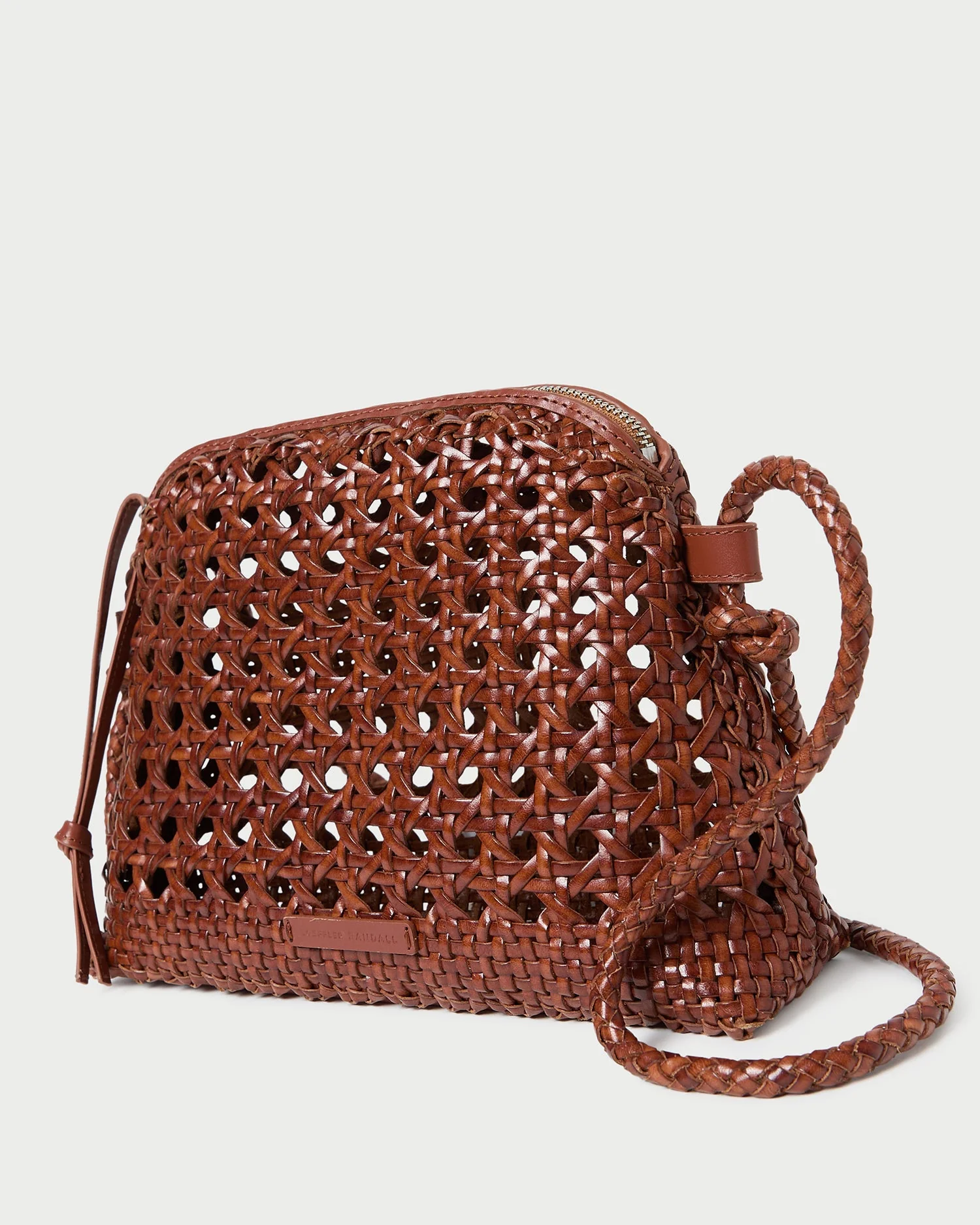 Mallory Open-Weave Crossbody | Saddle - Image 2