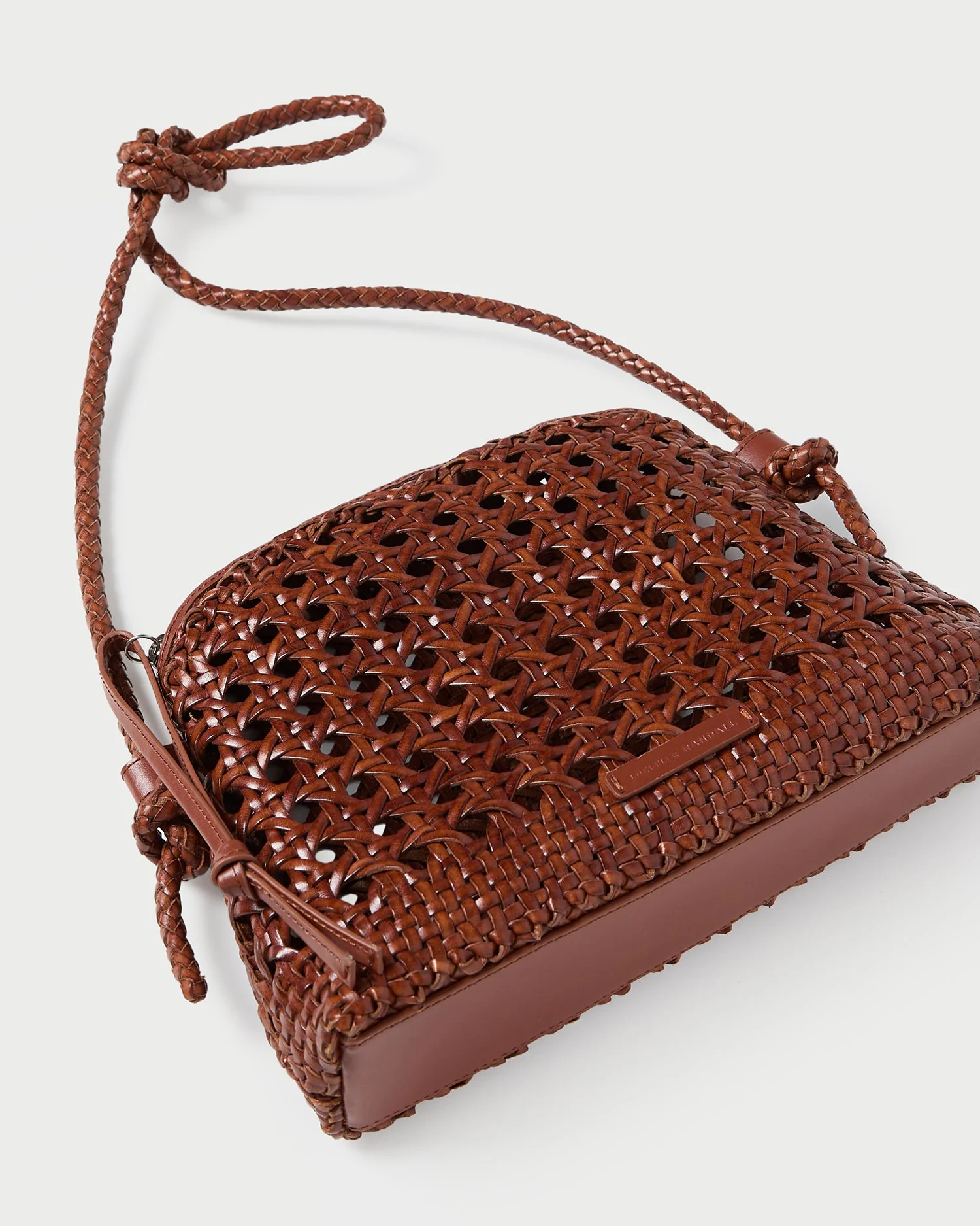Mallory Open-Weave Crossbody | Saddle - Image 4