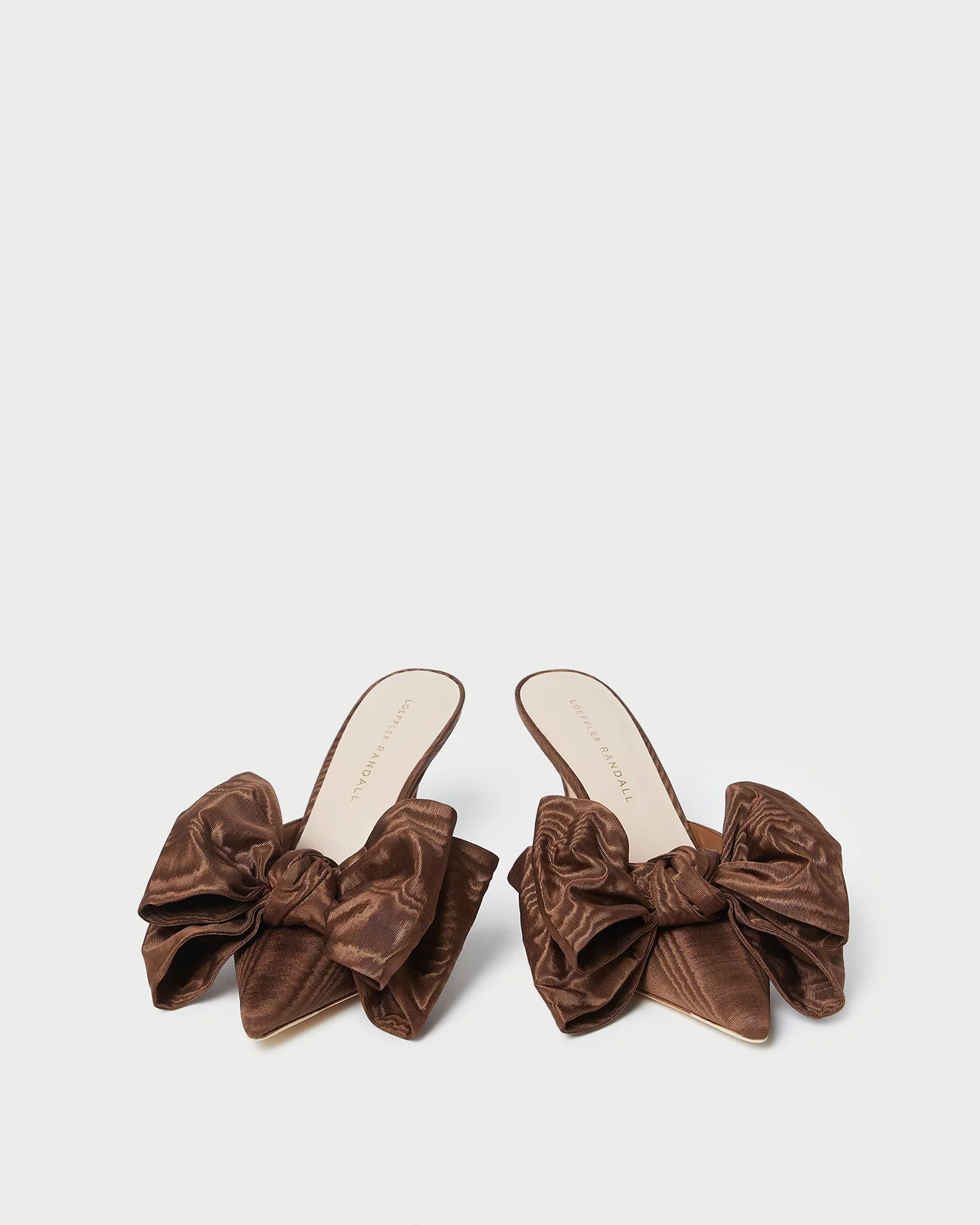 Margot Moire Bow Mule | Chocolate - Image 4