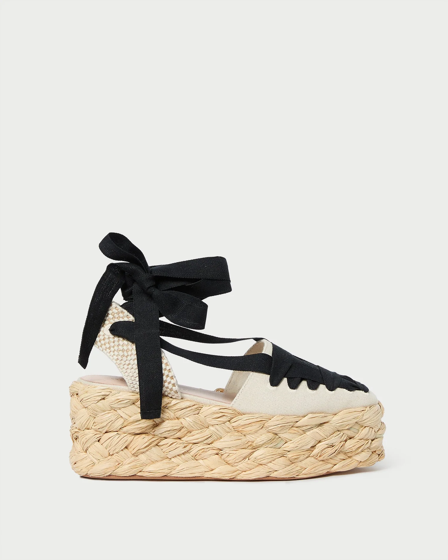 Mason Platform Espadrille | Natural/Black