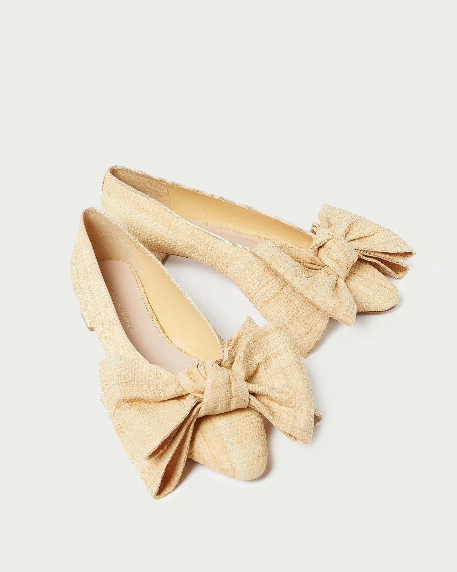 Noa Bow Flat | Natural Raffia - Image 3