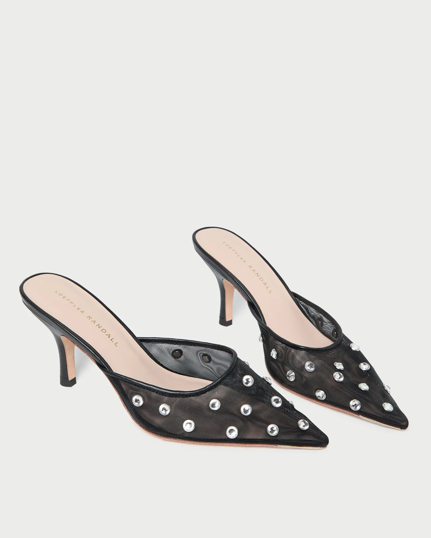 Paloma Mesh Mule | Black/Crystal - Image 3