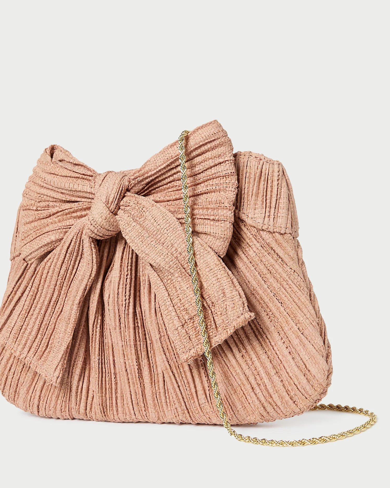 Rayne Pleated Bow Clutch | Blush - Image 2