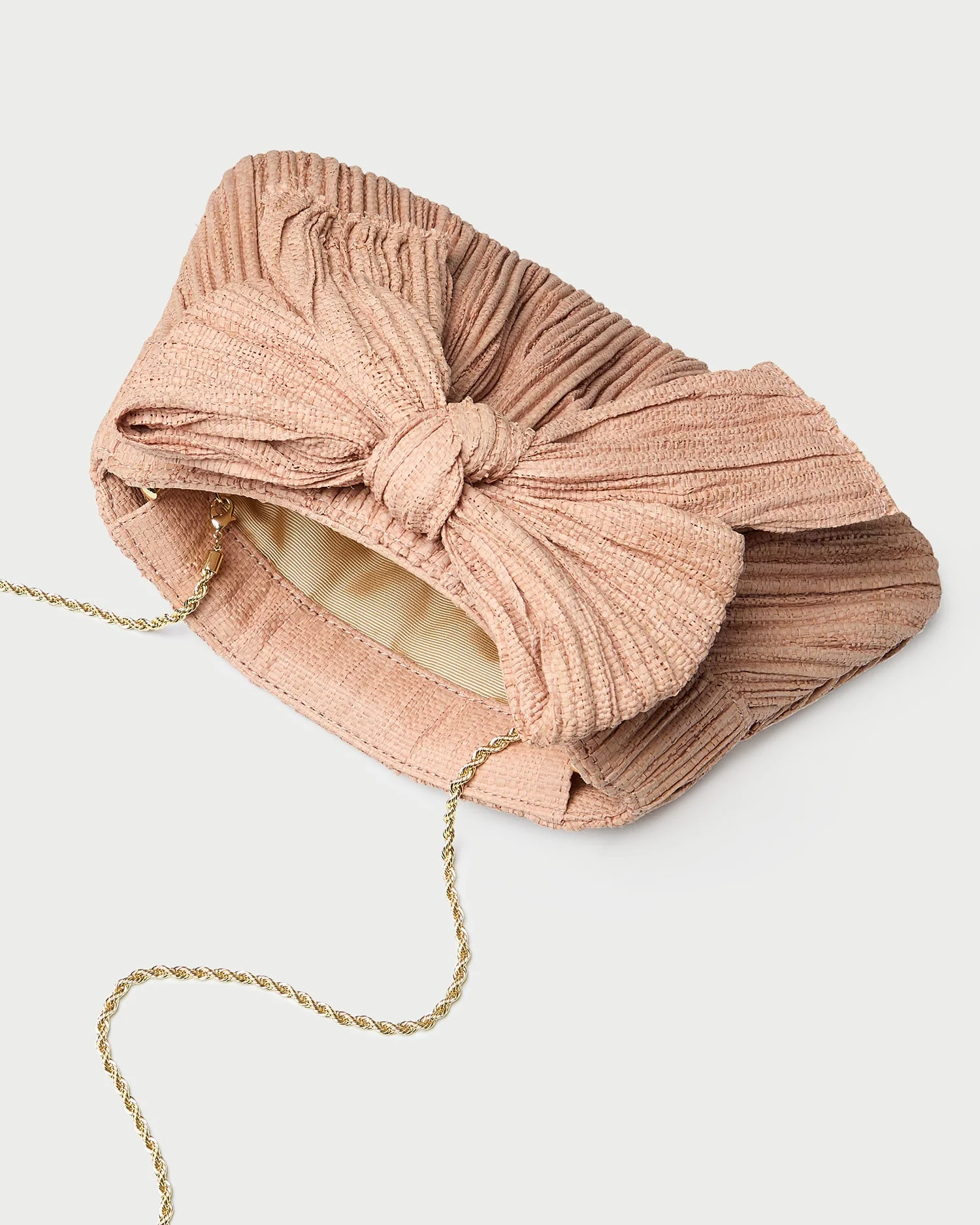 Rayne Pleated Bow Clutch | Blush - Image 4