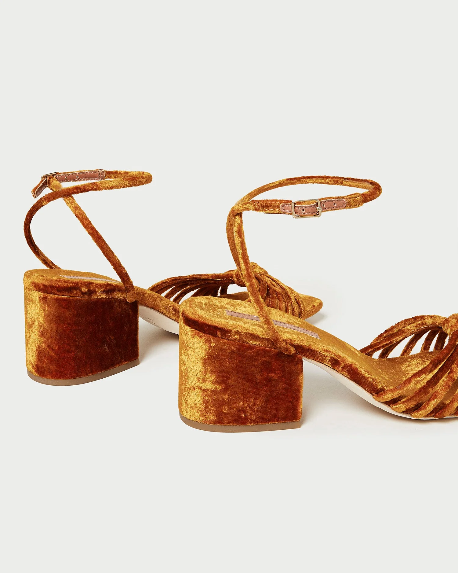 Renee Knot Heel Sandal | Ochre - Image 4