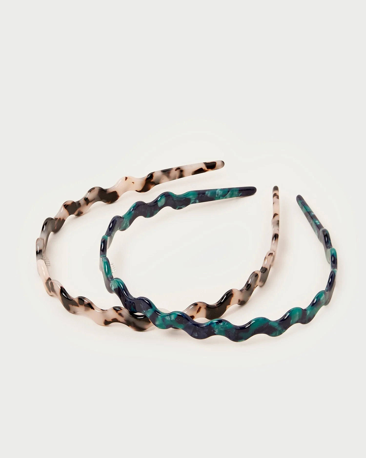 Rhona Headband Set | Tortoise/Forest