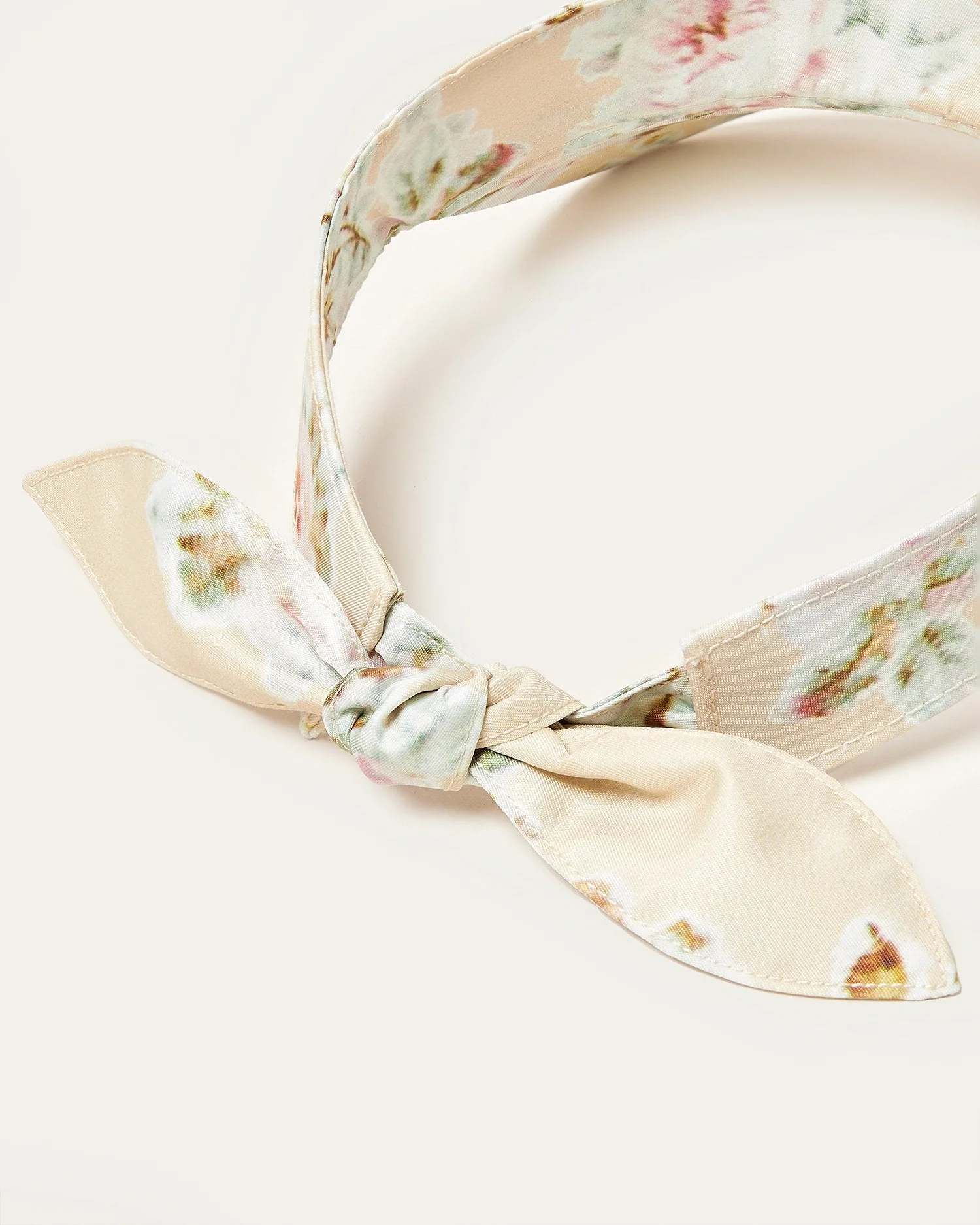 Rhonda Bow Visor | Tan Floral - Image 2