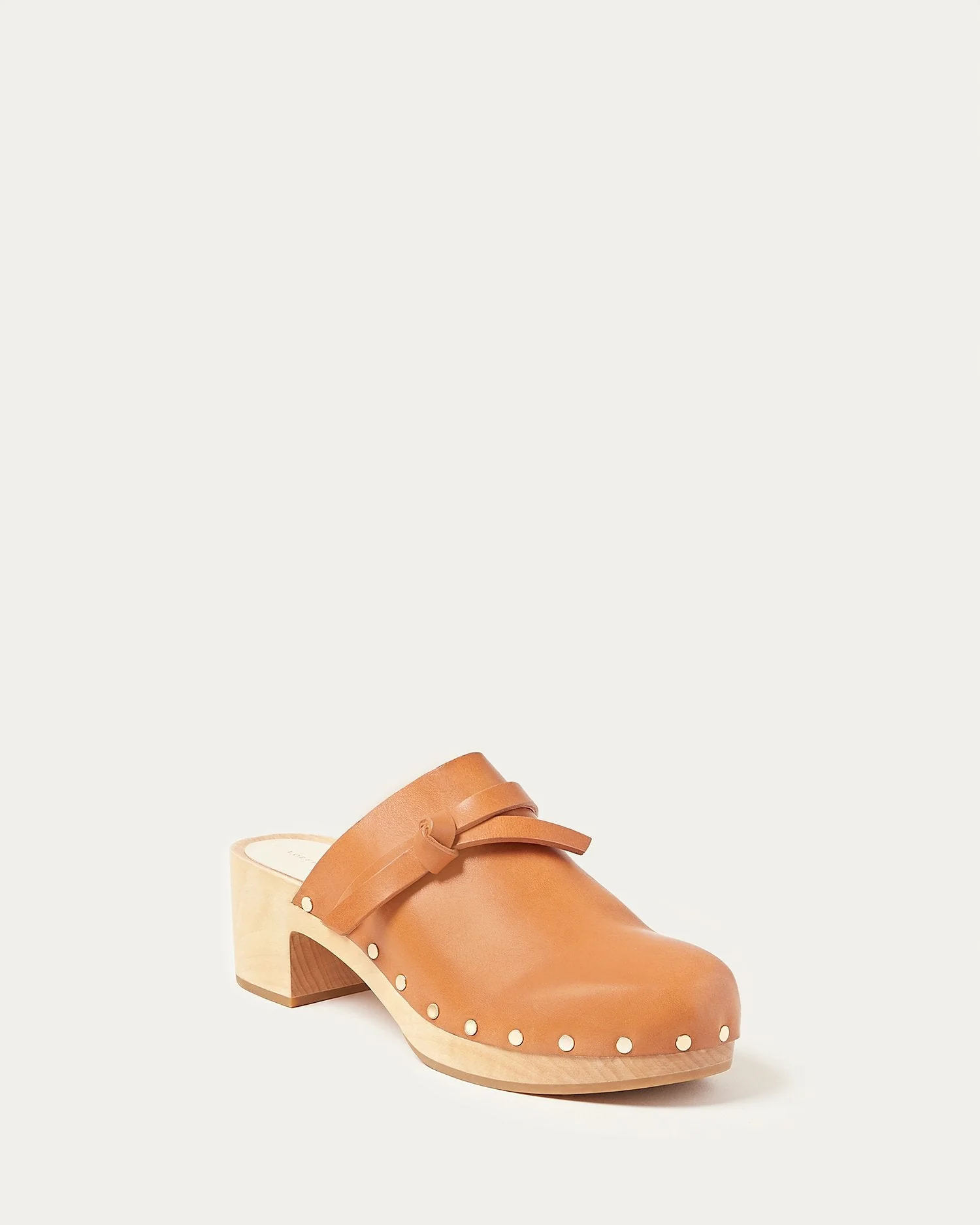 Roberta Low Heel Clog | Cognac