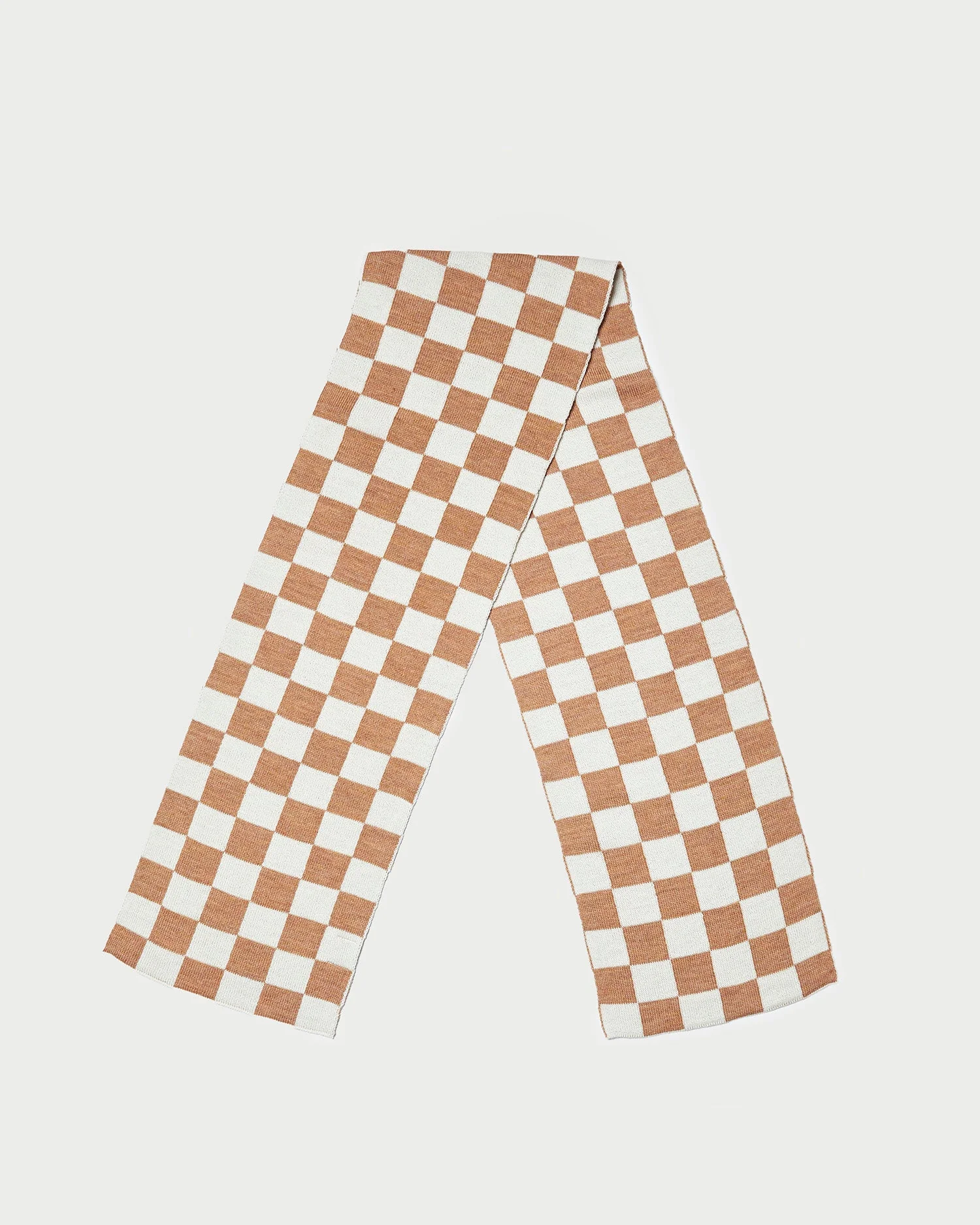 Roland Knit Scarf | Camel/Cream
