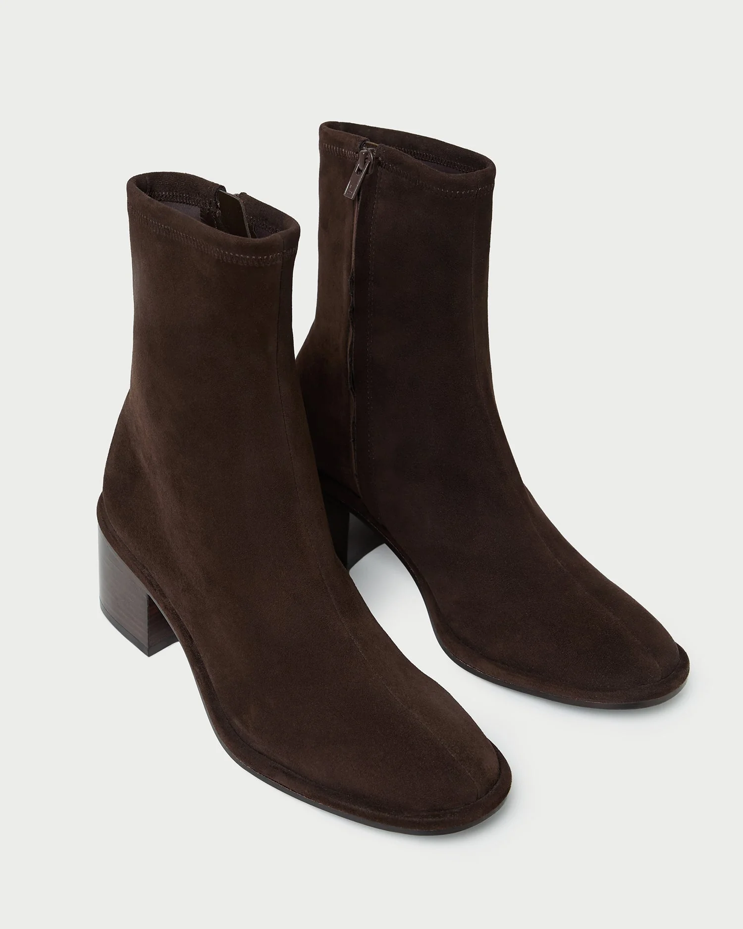 Roxy Suede Ankle Bootie | Brown - Image 3