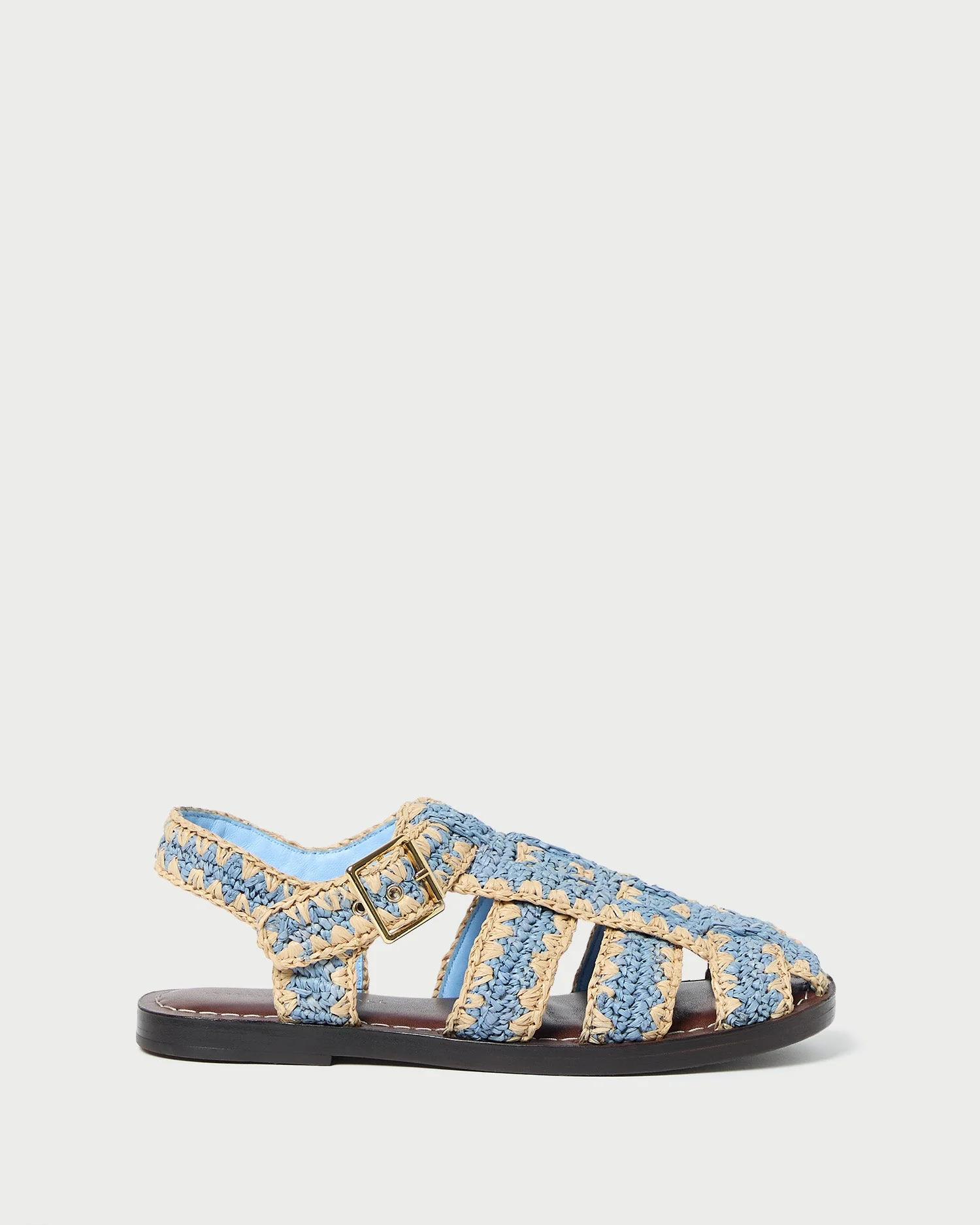 Sawyer Crochet Caged Sandal | Blue