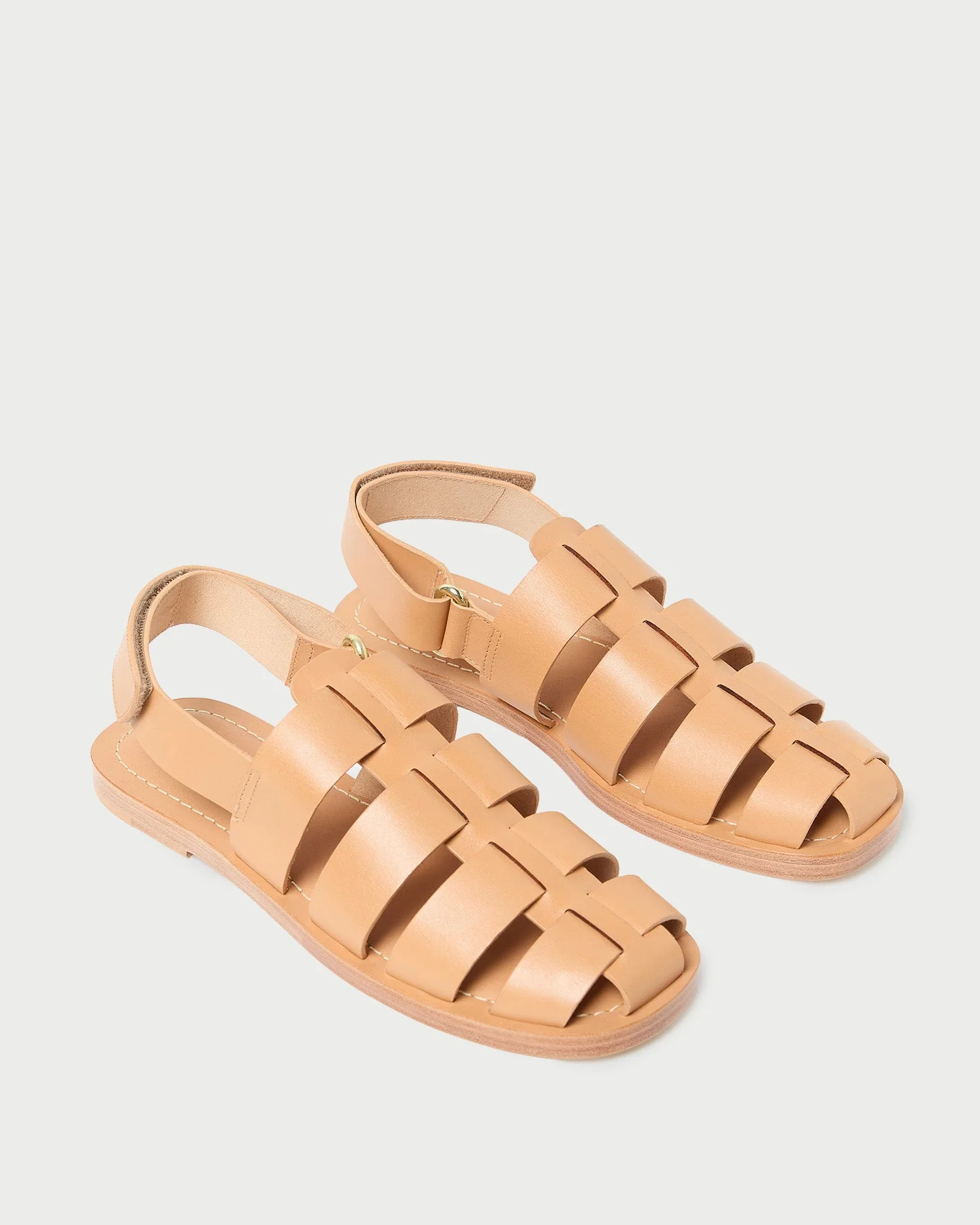 Sawyer Leather Flat Sandal | Honey - Image 3
