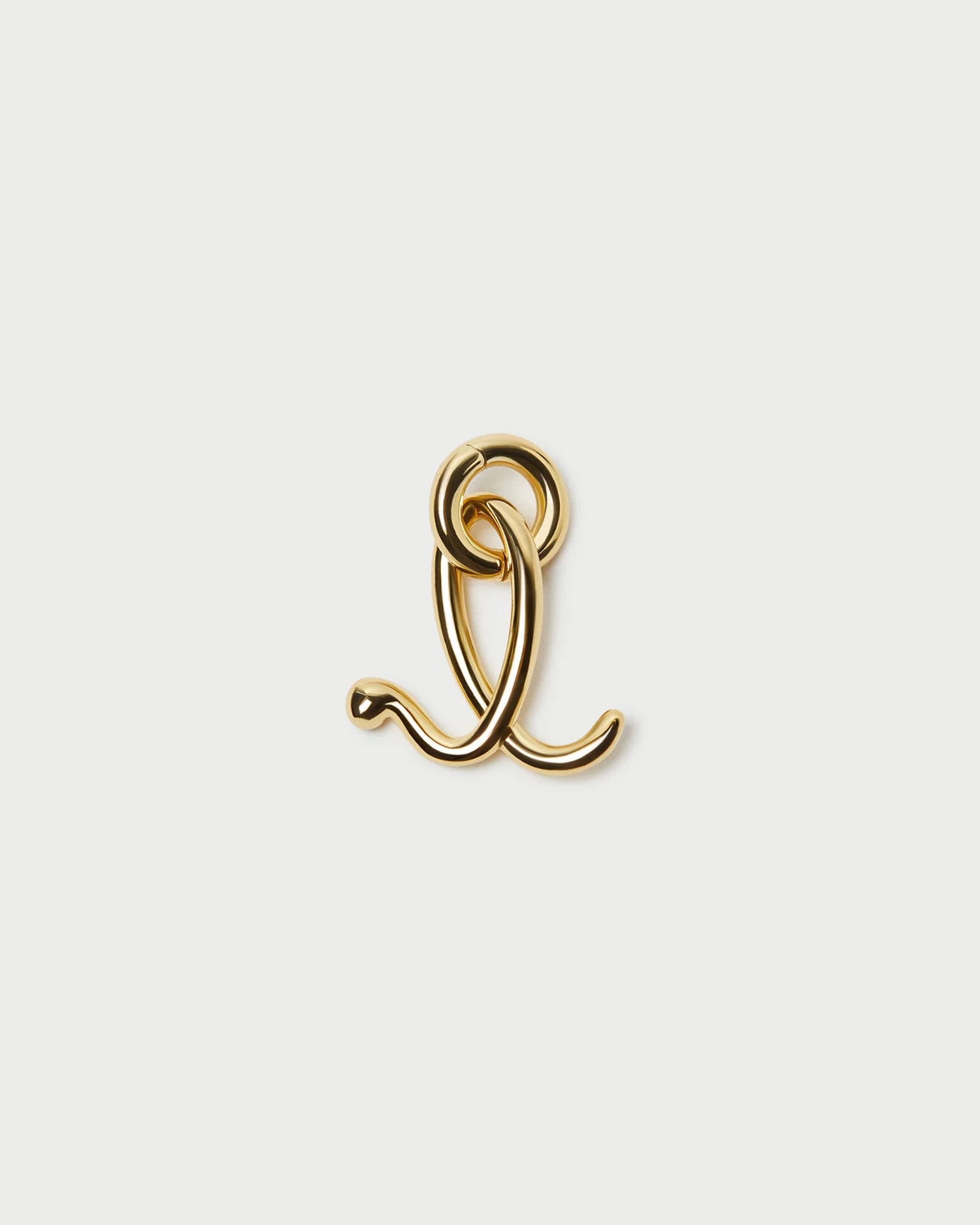 Small Letter "L" Charm | Gold