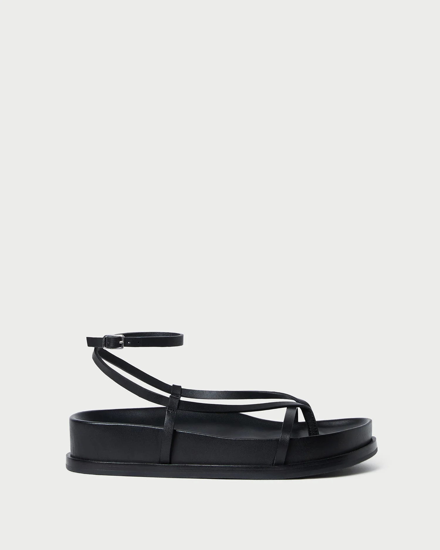 Sonny Leather Wrap Sandal | Black - Image 3