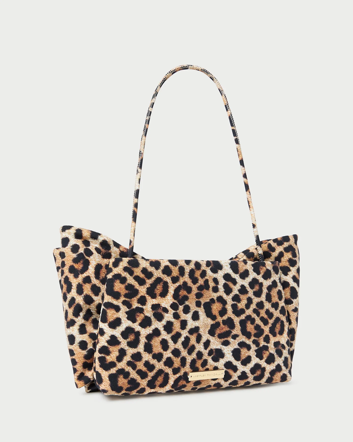 Valerie Jersey Bow Bag | Leopard - Image 2