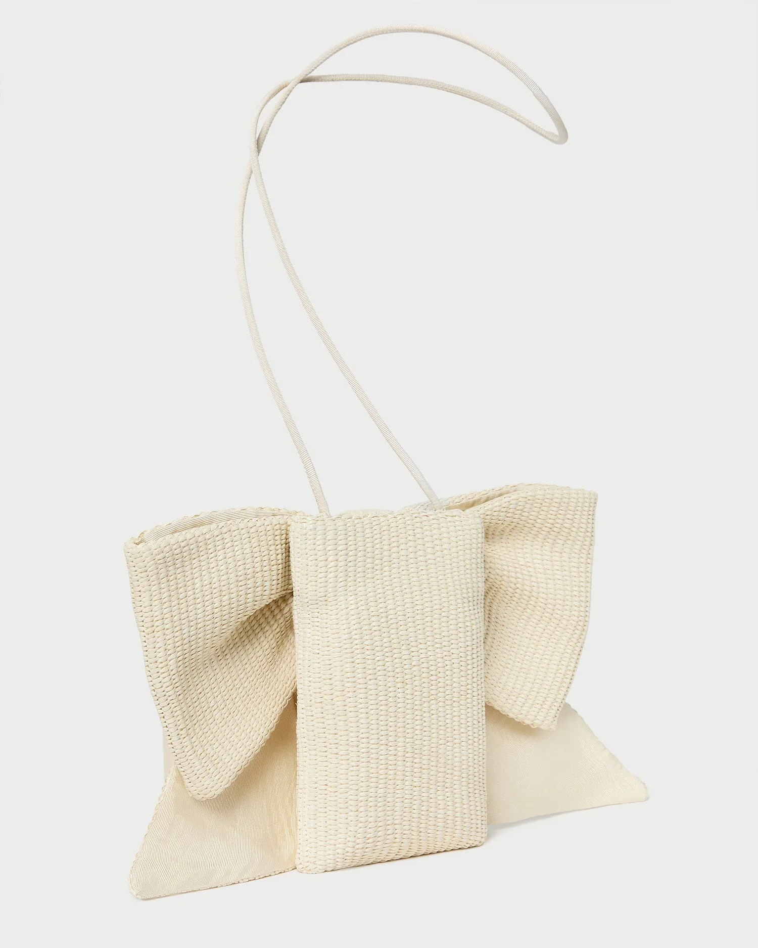 Violet Bow Crossbody | Cream Woven - Image 3