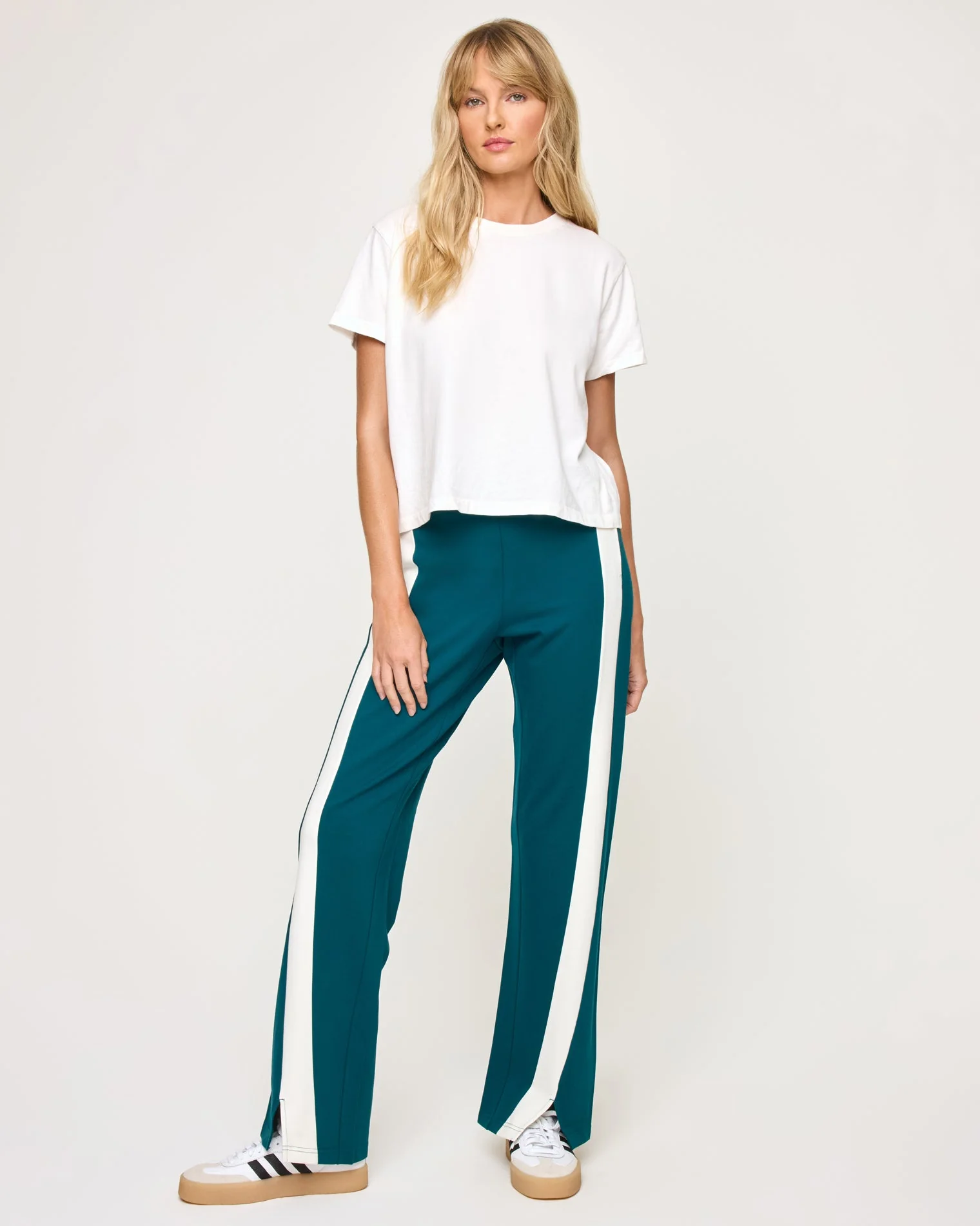 Back To Back Pant | Deep Teal Cream - Image 2
