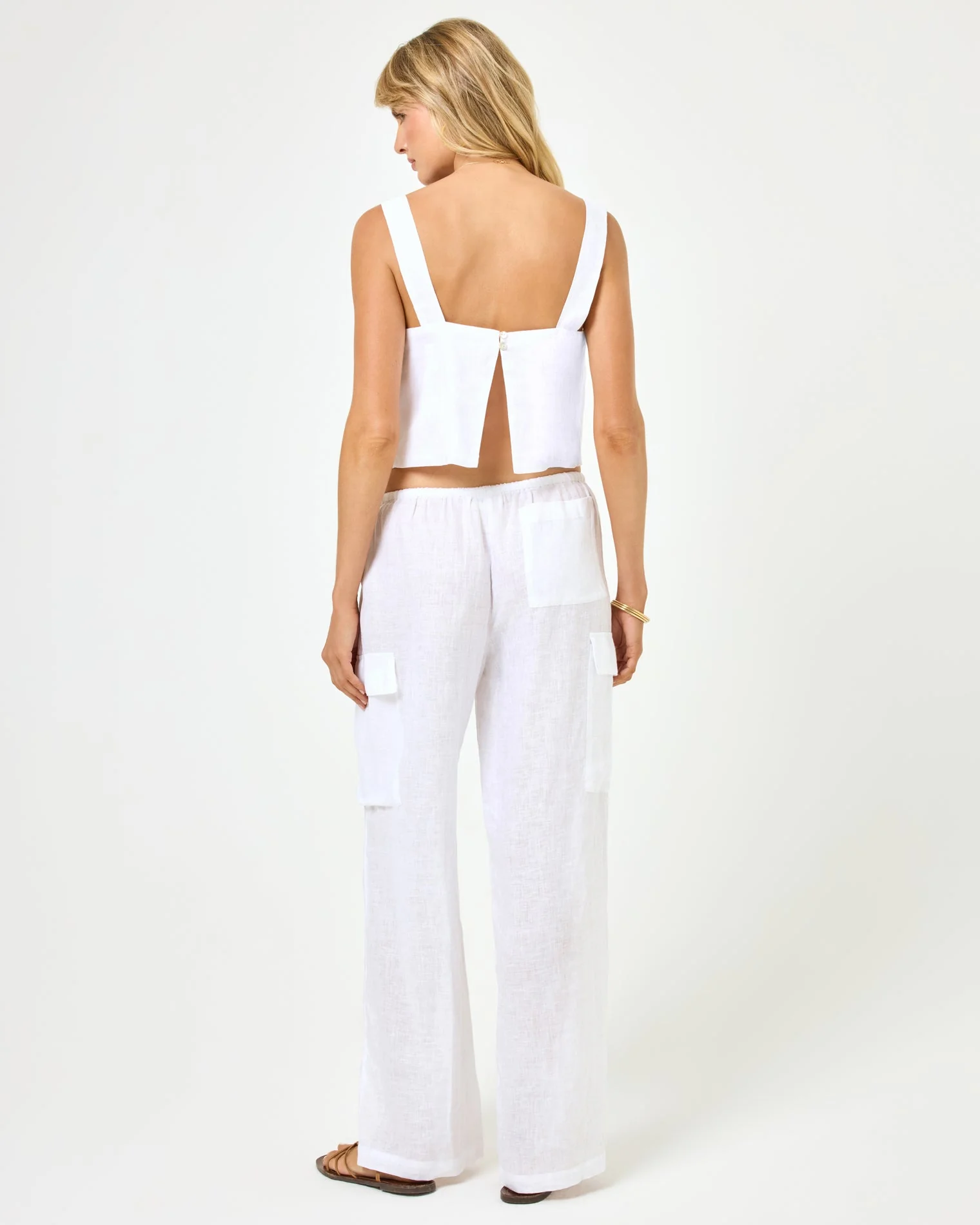 Sundown Cargo Pant | White - Image 3