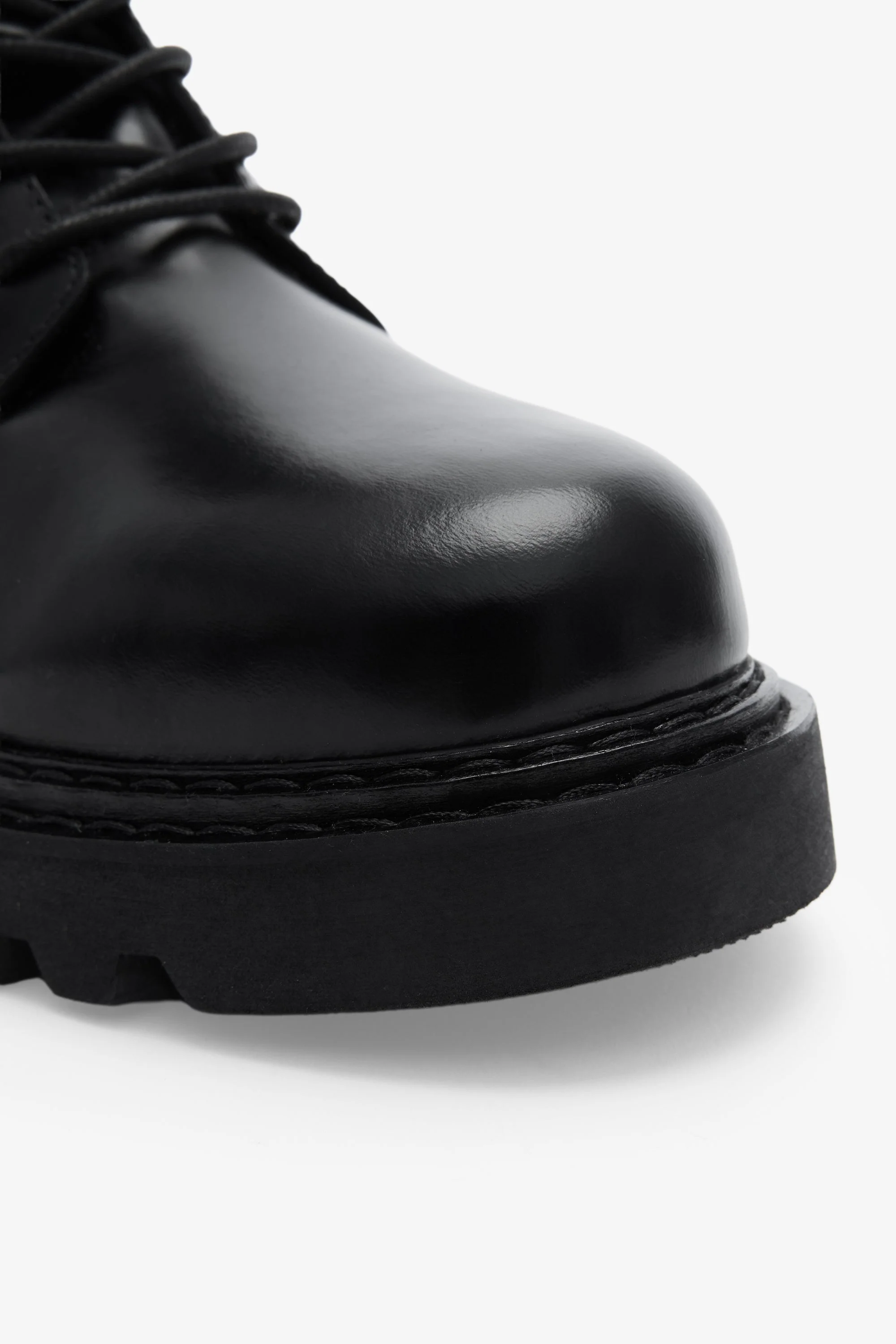 Carla Combat Boots | Black Spazzolato - Image 4