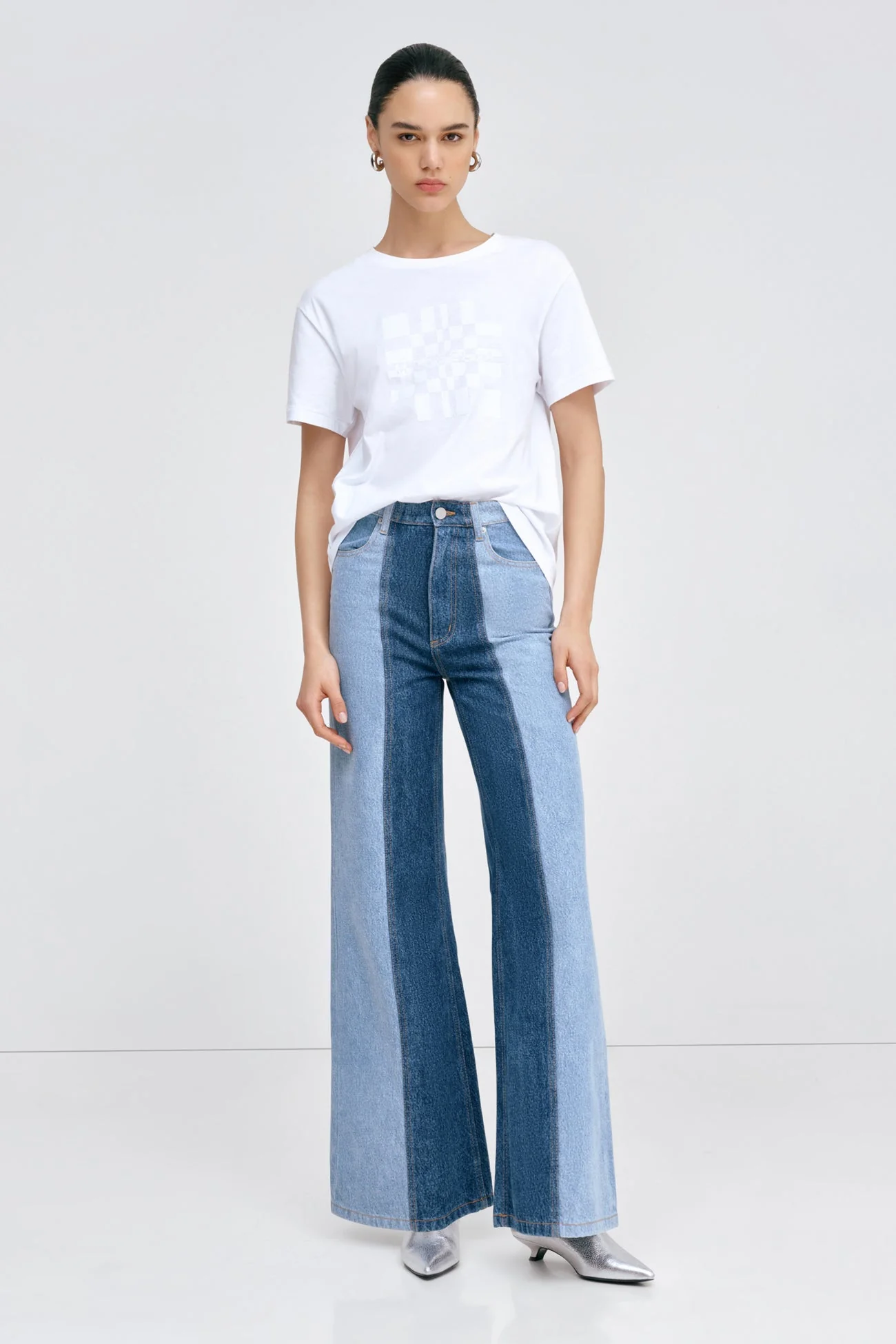 Christina Two-Toned Jeans | Blue Split - Image 3