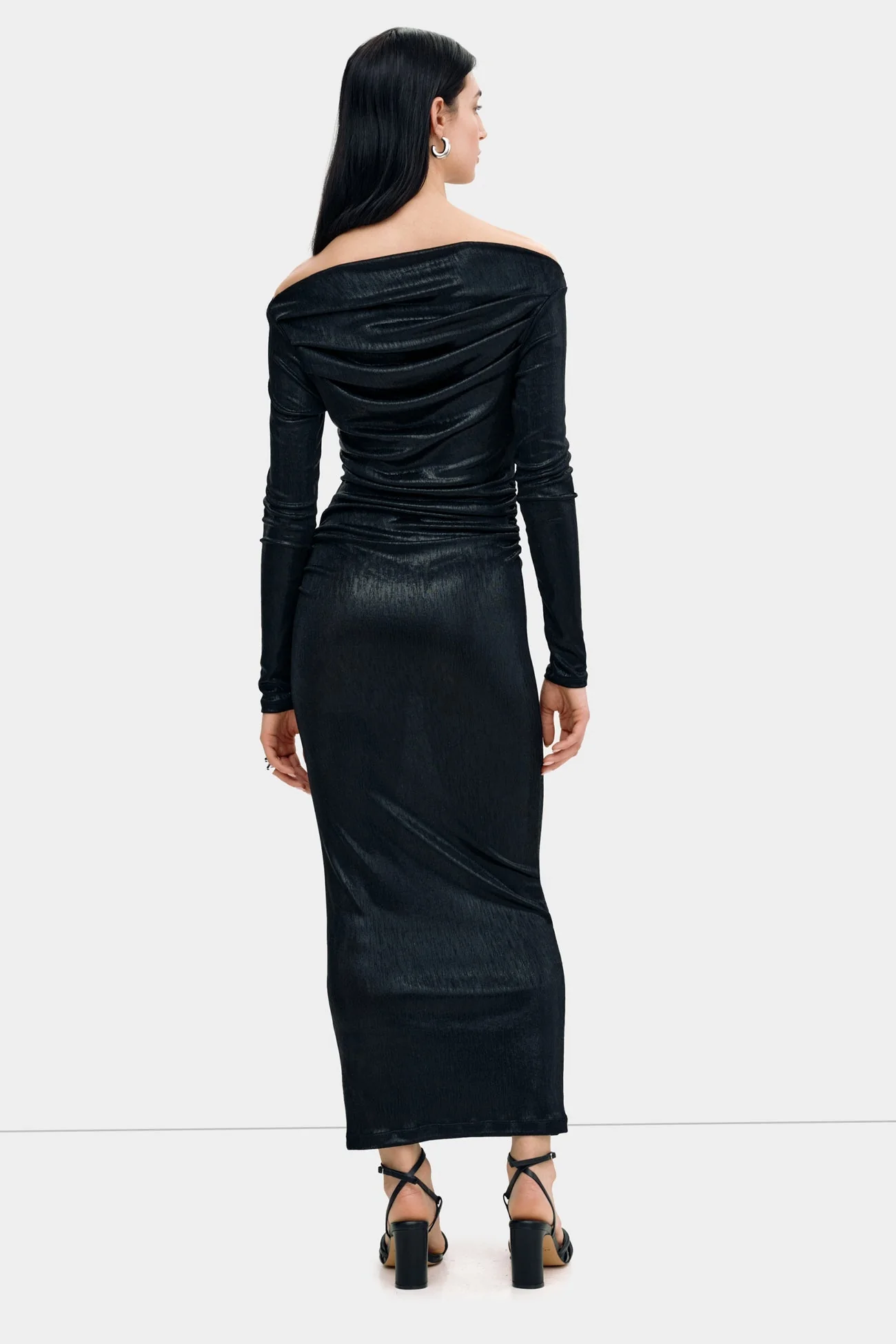 Cooper Metallic Dress | Onyx - Image 4