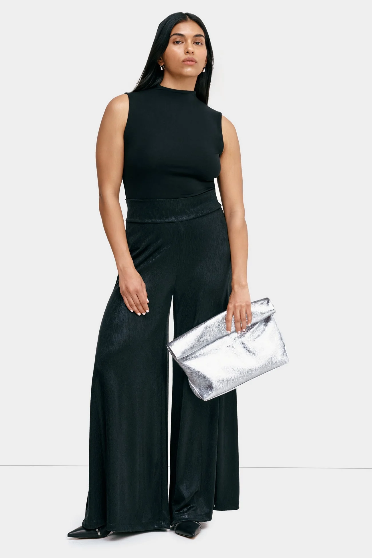 Georgia Metallic Pants | Onyx - Image 7