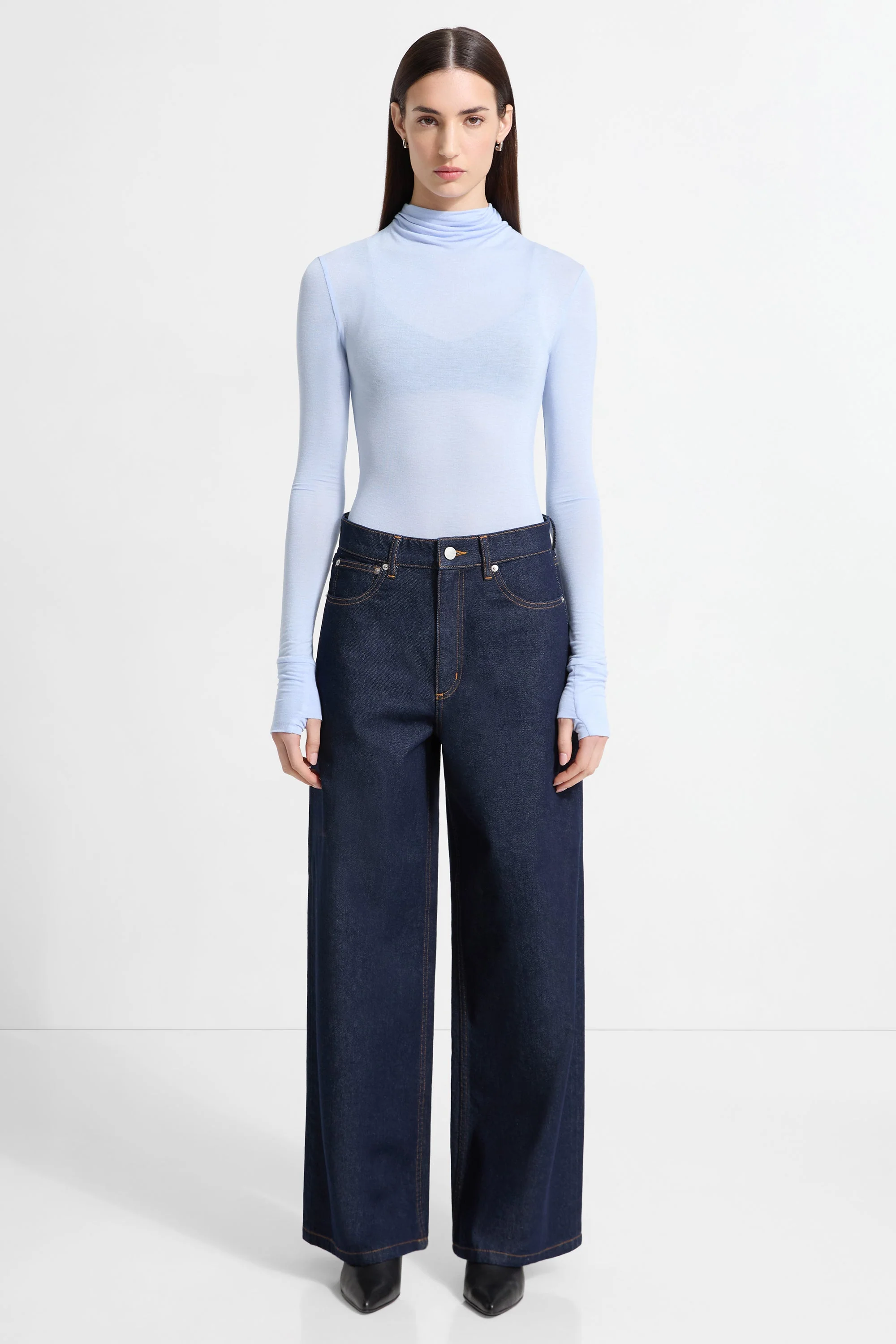 Hailey Turtleneck | Ice Blue - Image 2