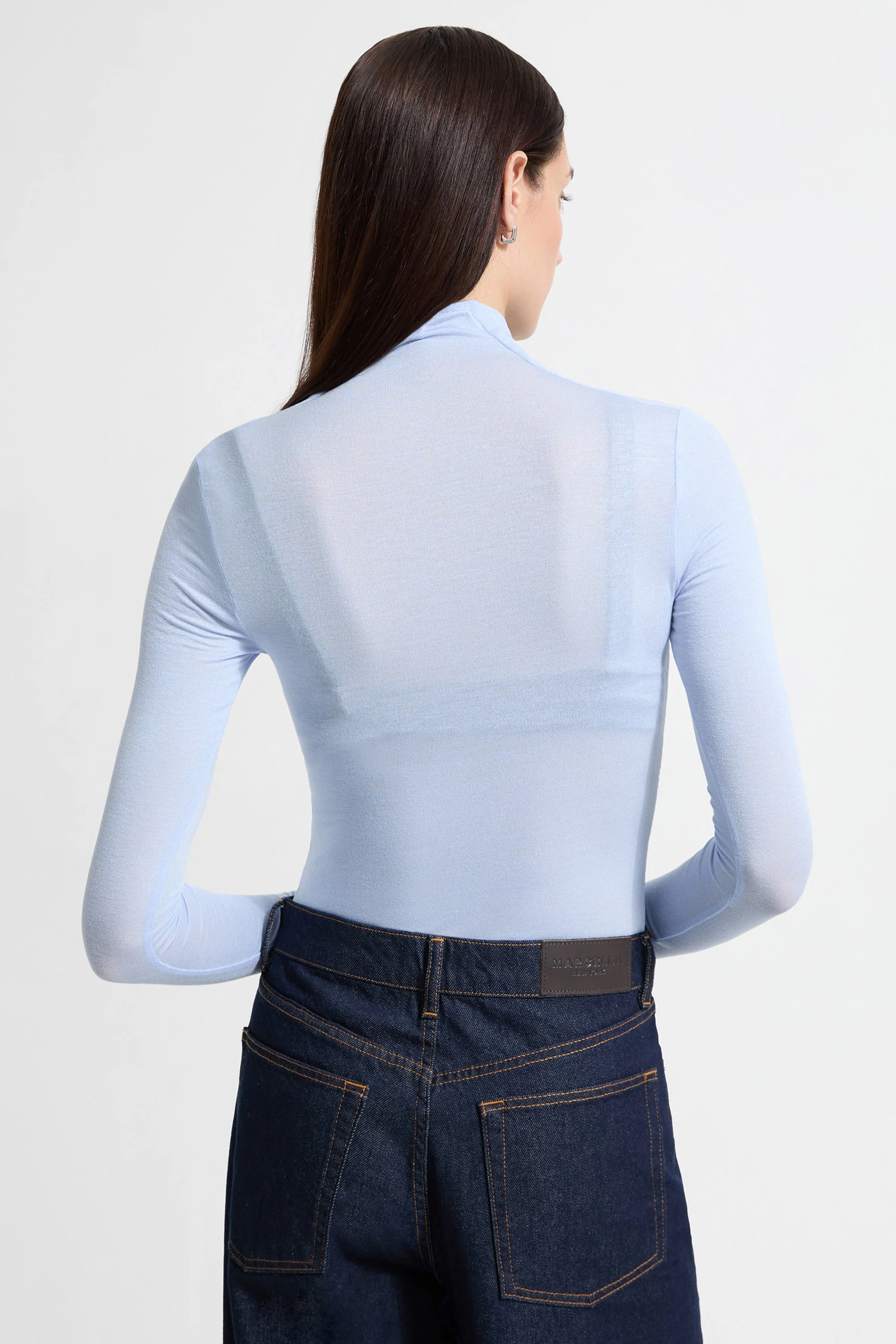 Hailey Turtleneck | Ice Blue - Image 3