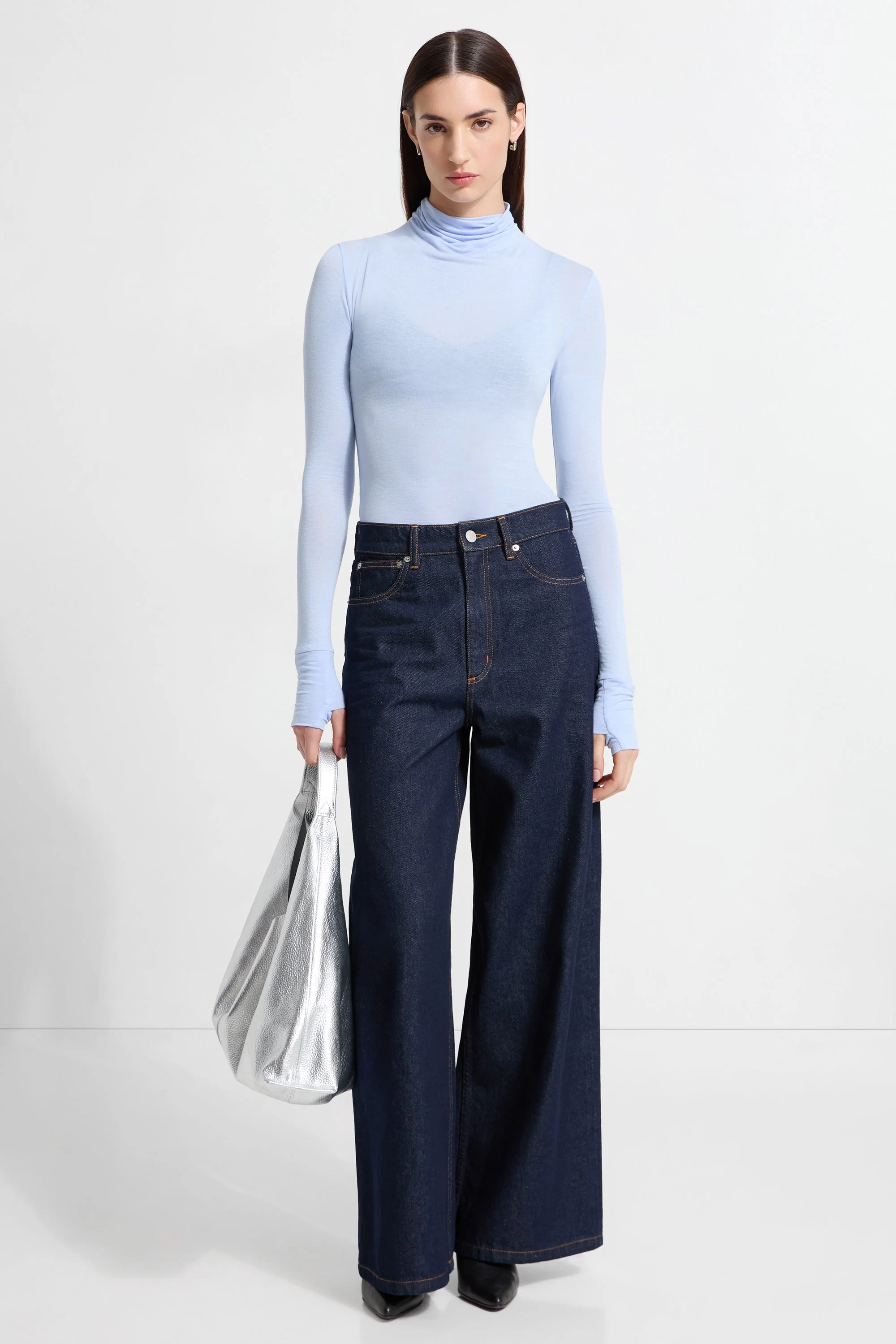 Hailey Turtleneck | Ice Blue - Image 4