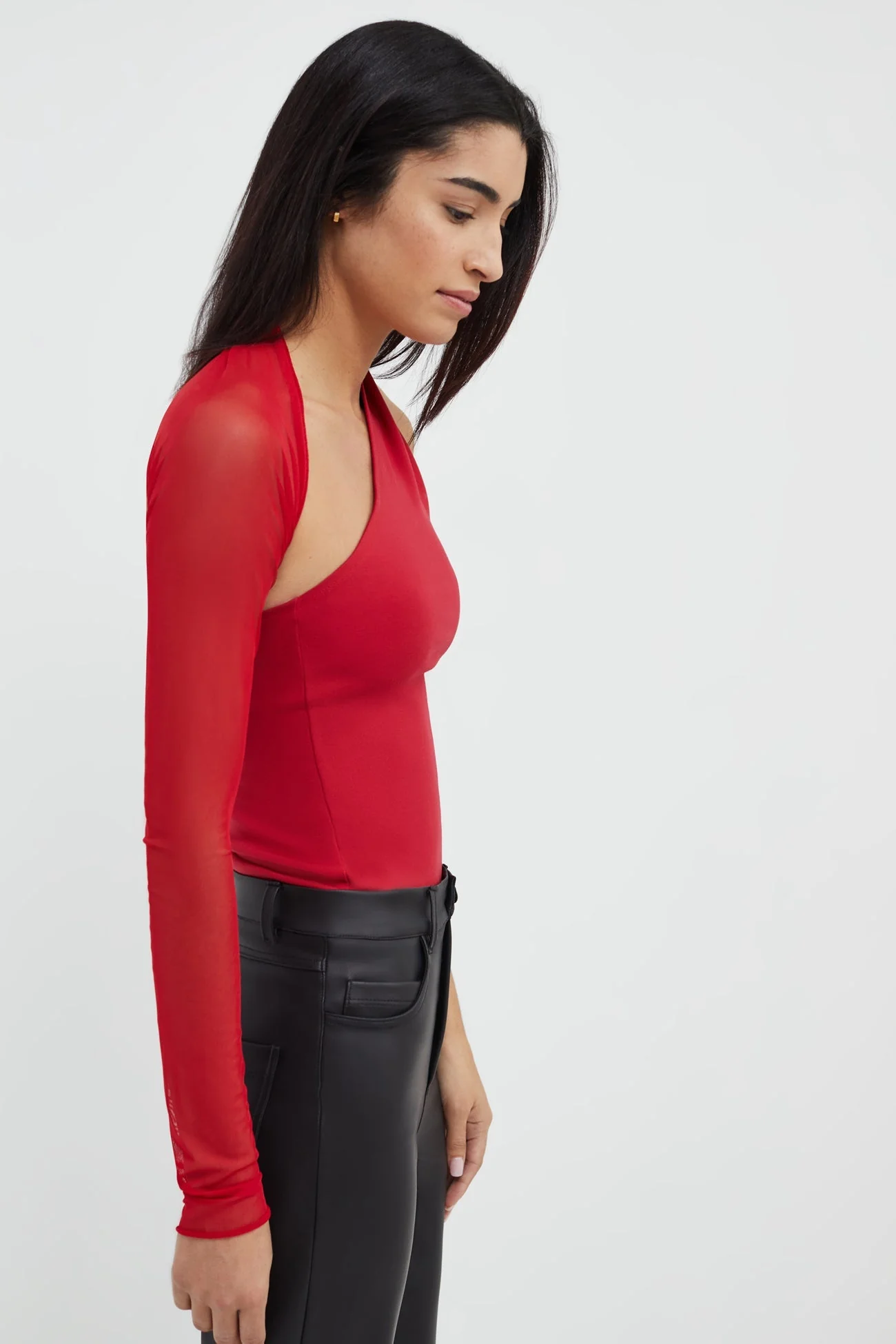 Manhattan Mesh Sleeve Top | Multiple Colors - Image 7