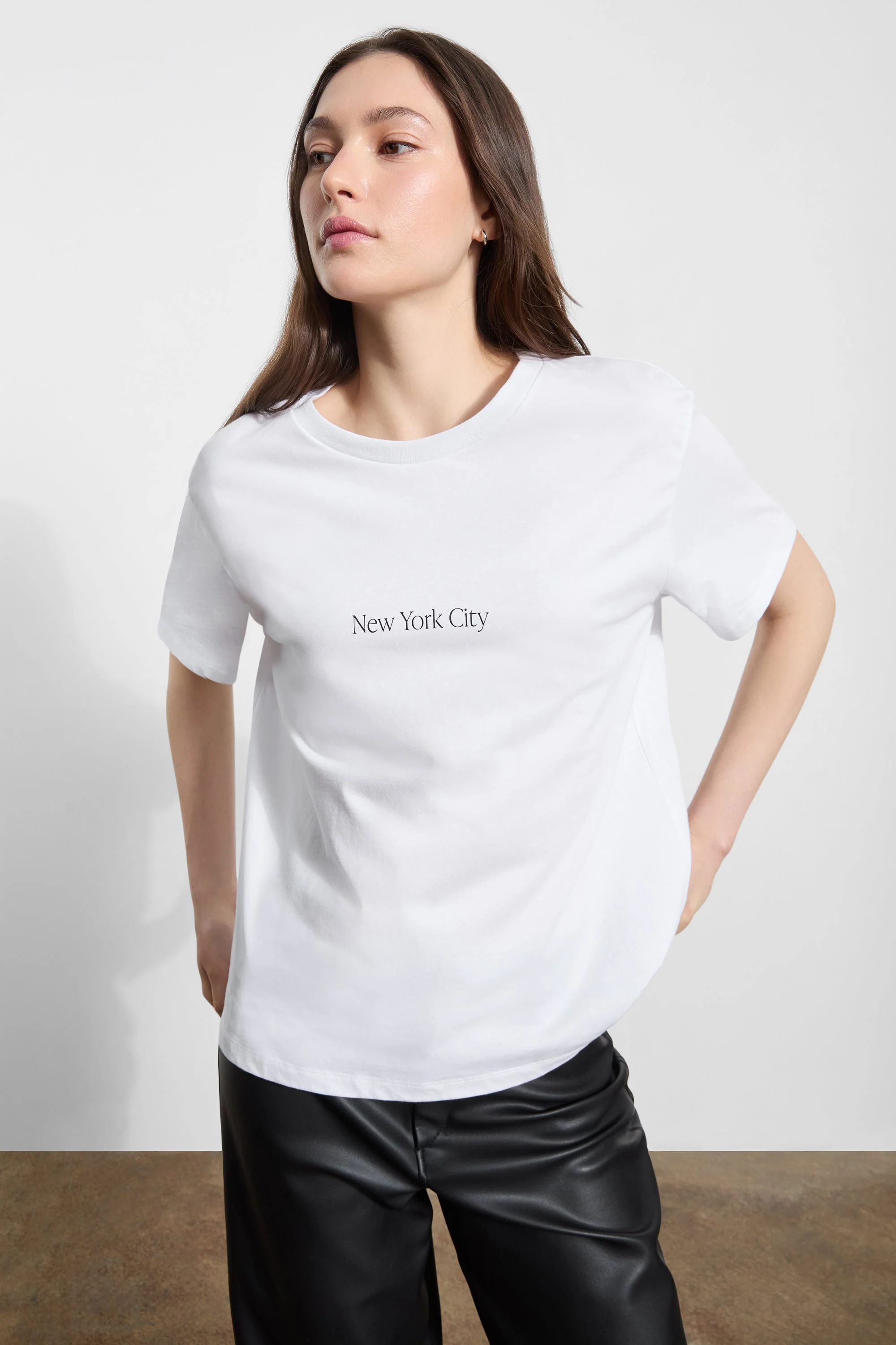 Minimalist NYC Tee | White