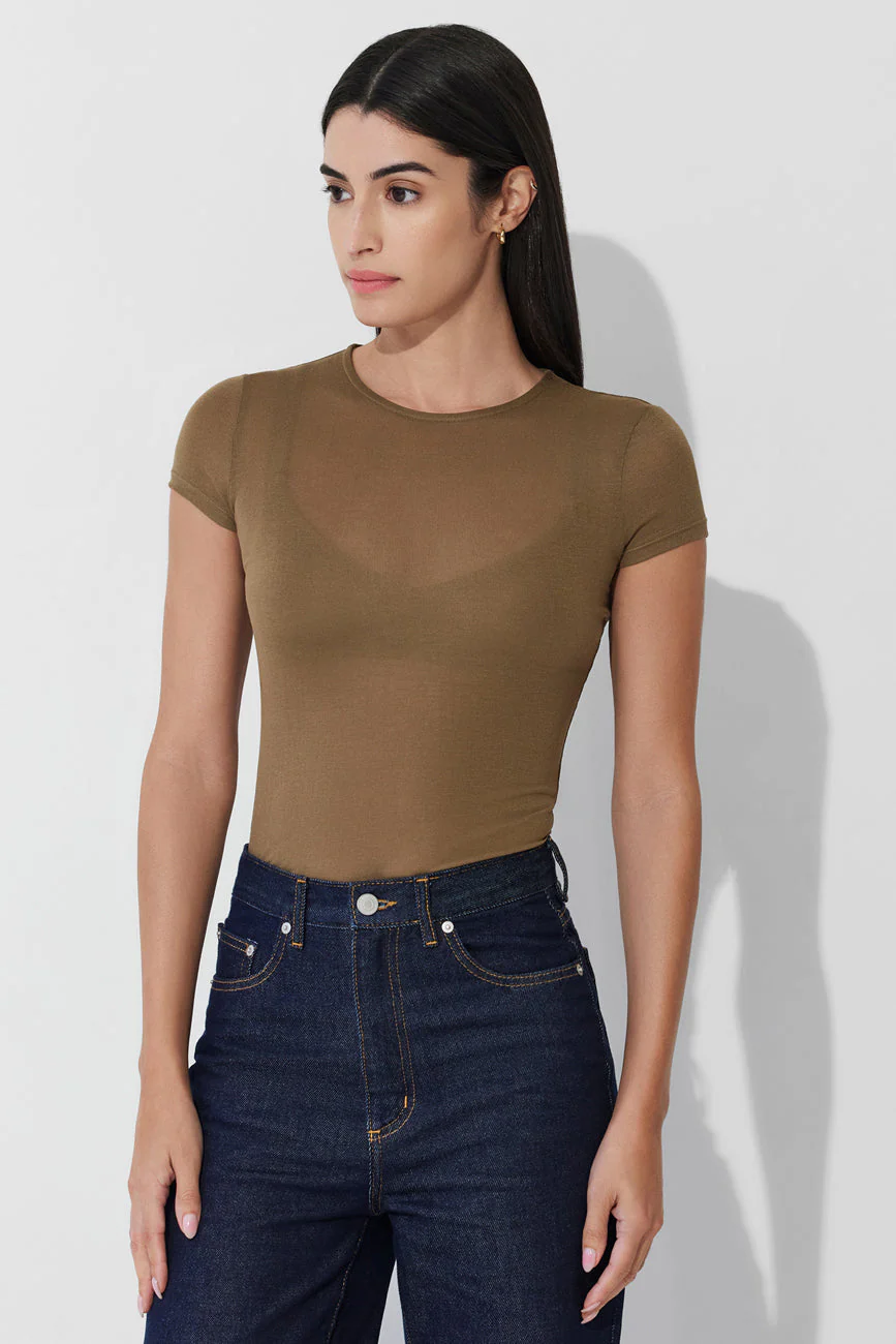 Sara Tee | Taupe - Image 2