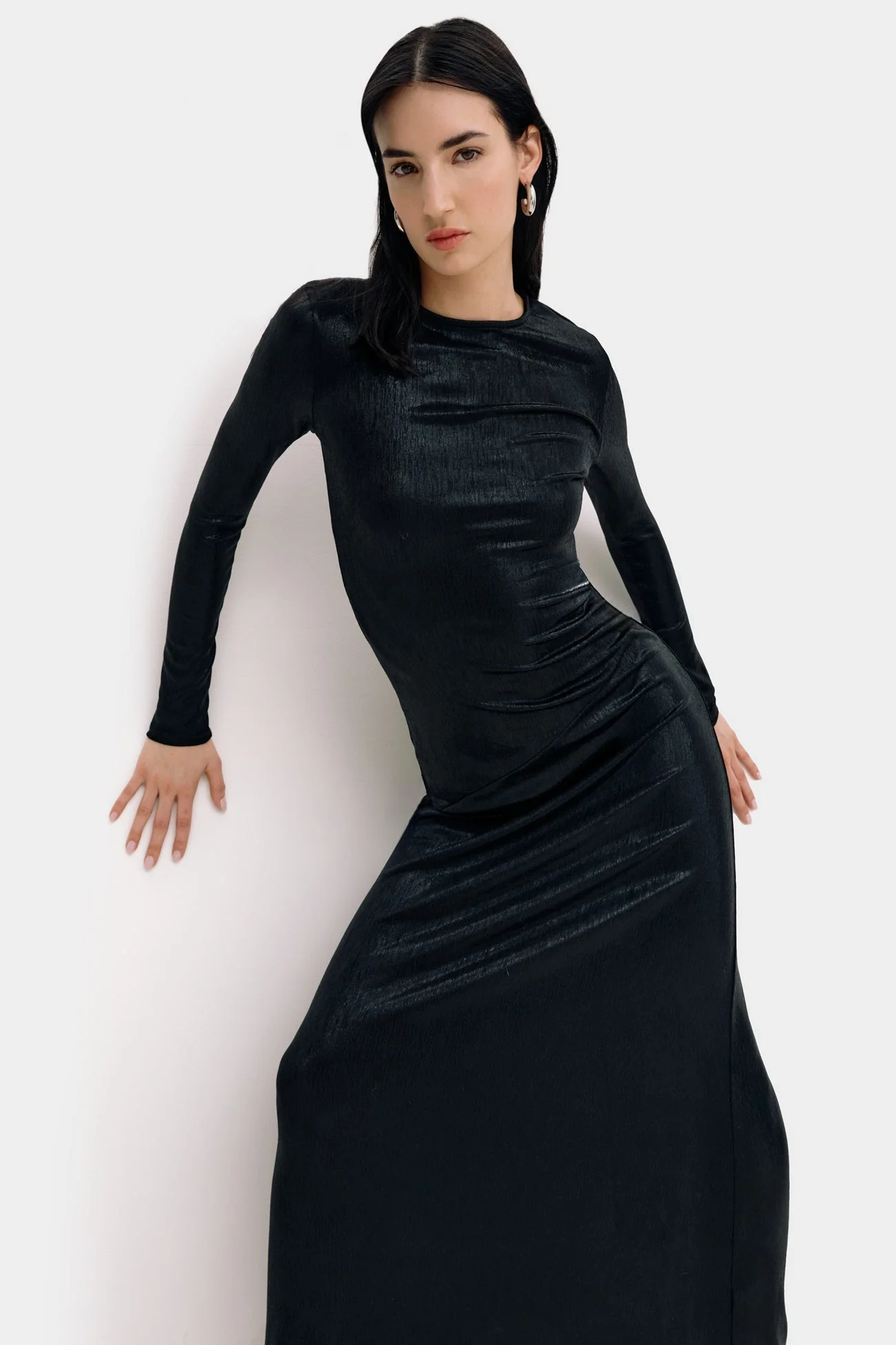Sommar Metallic Dress | Onyx - Image 2