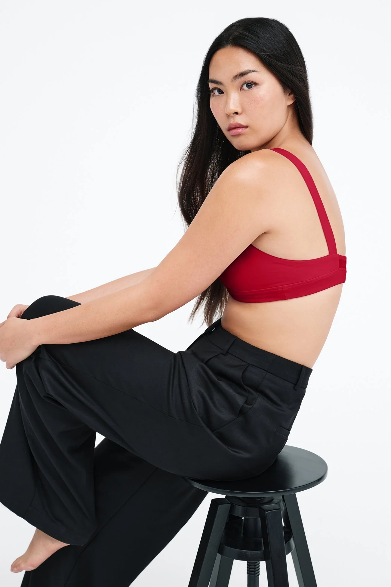 Mesh Back Bralette | Red - Image 8