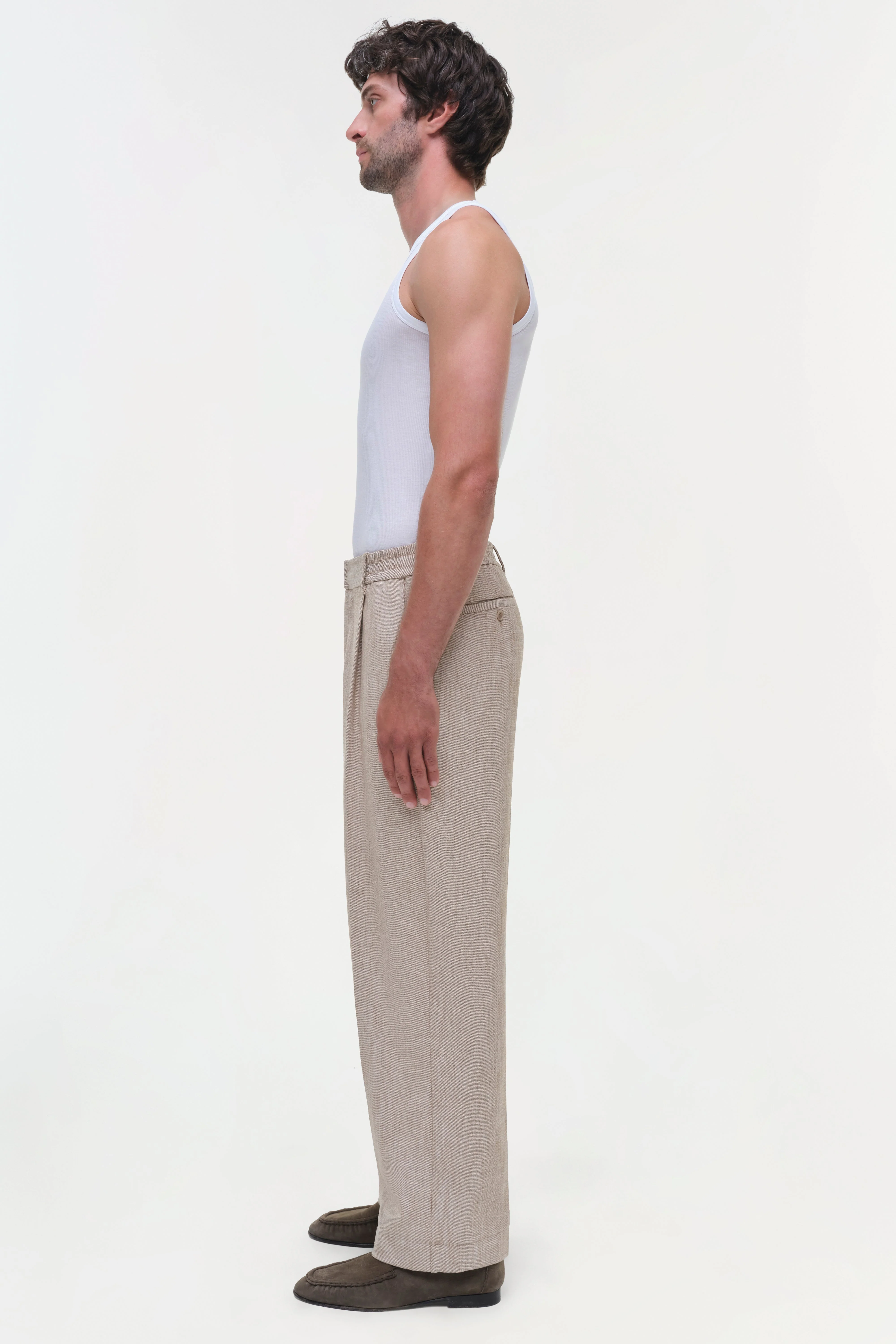 Mens | Duncan Pants | Natural Linen - Image 4