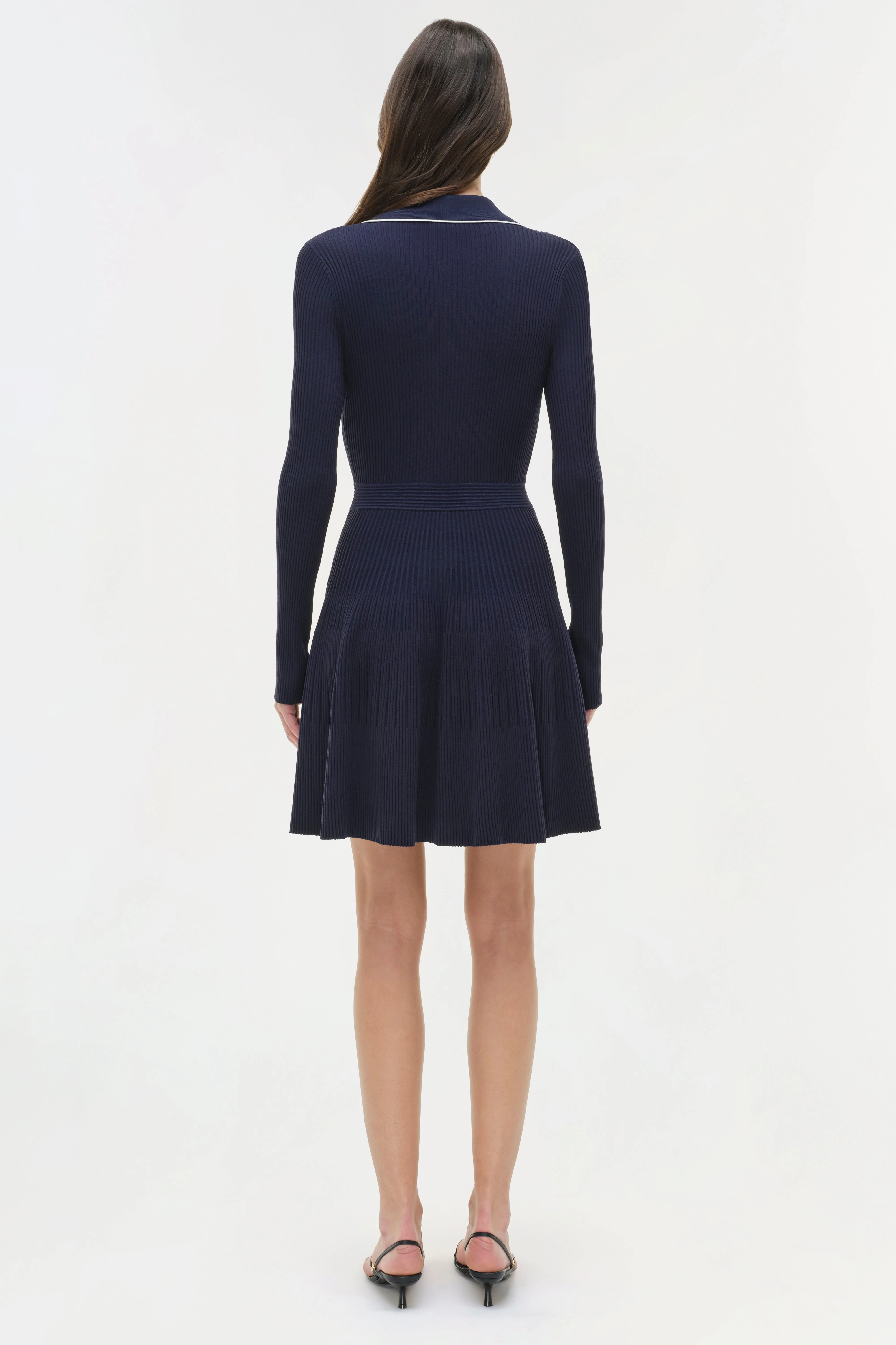 Womens | Alcott Knit Mini Dress | Midnight - Image 5